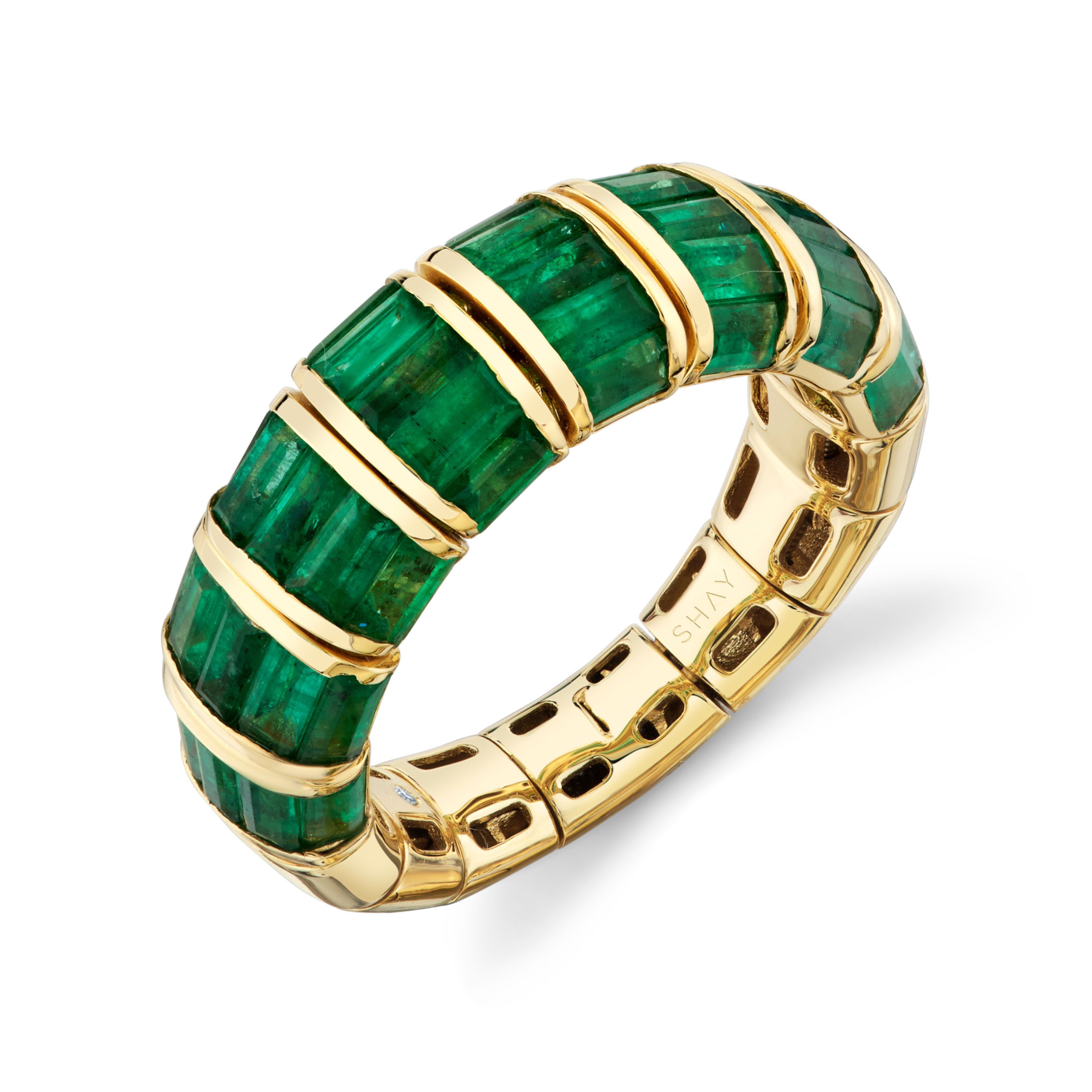 READY TO SHIP EMERALD BAGUETTE RING