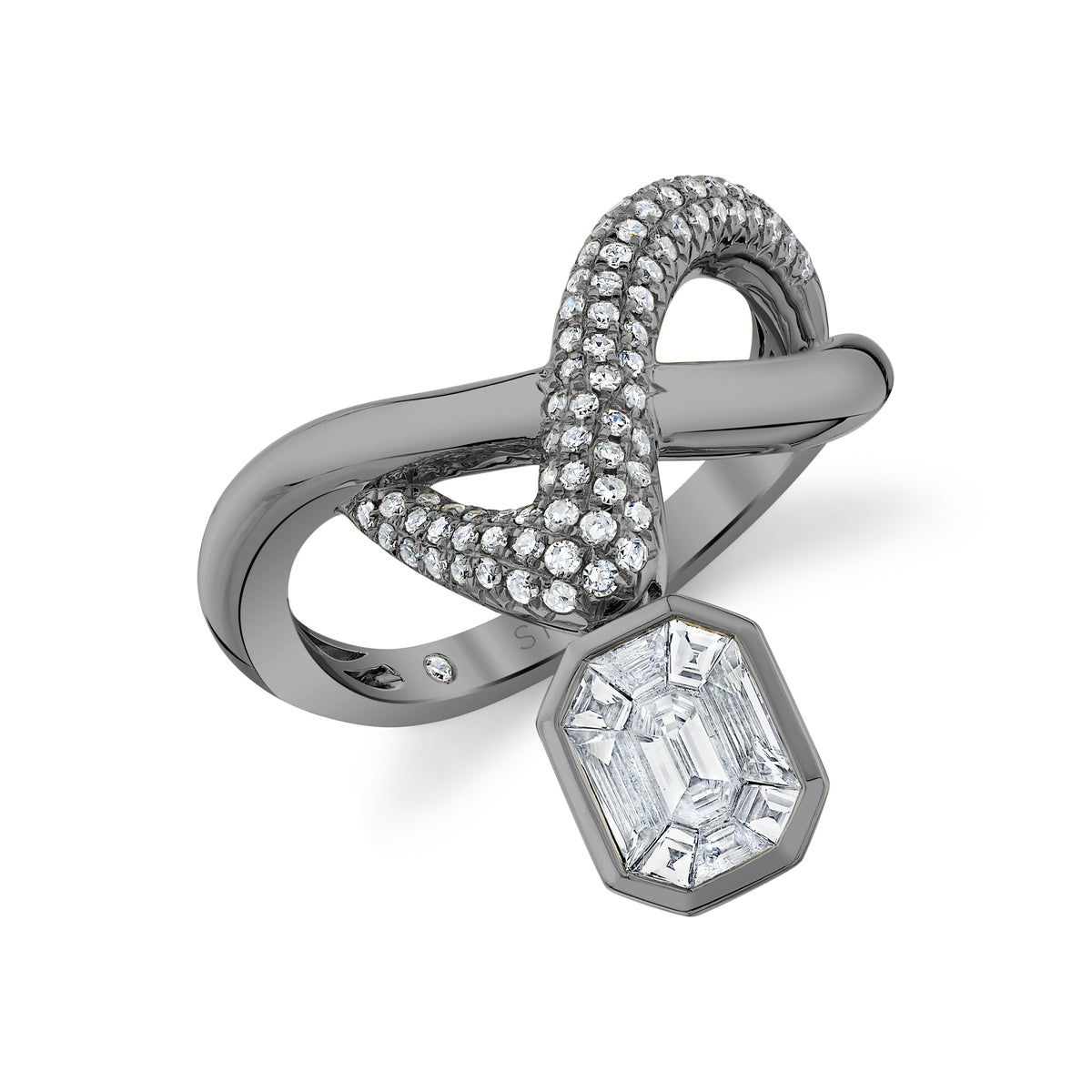 DIAMOND FLOATING ZAR RING