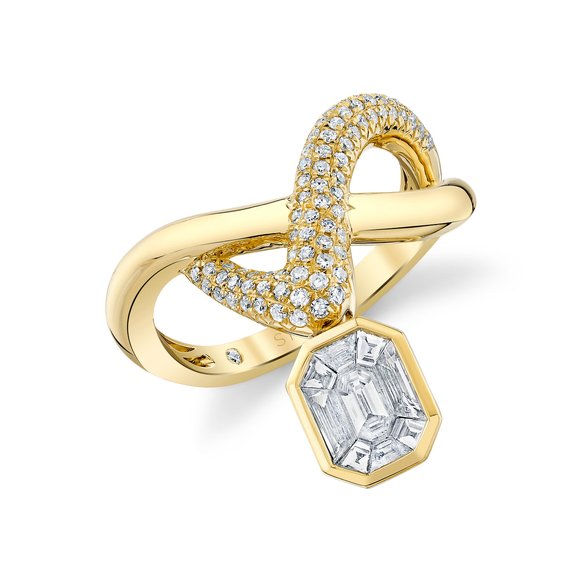 DIAMOND FLOATING ZAR RING