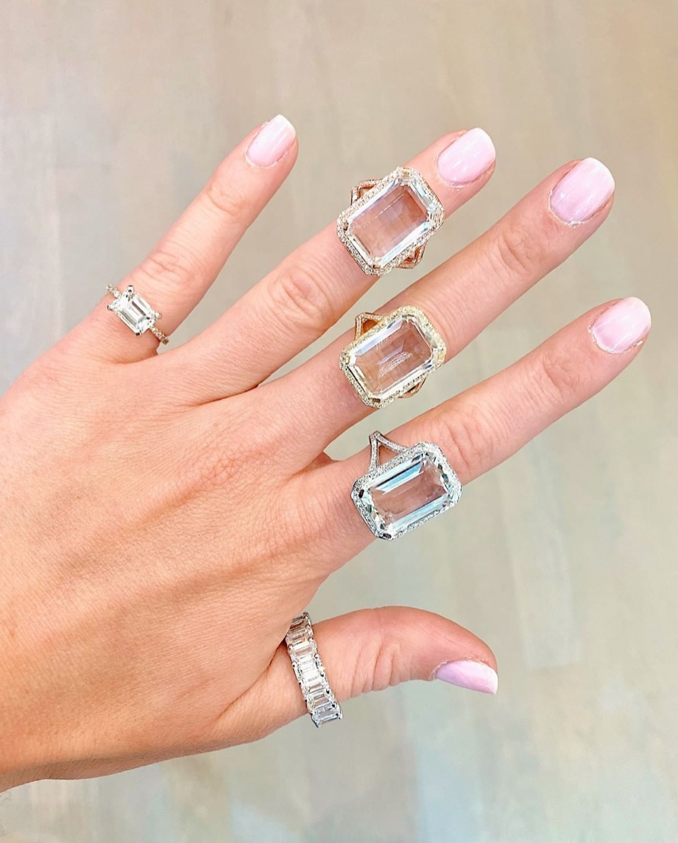 READY TO SHIP YELLOW TOPAZ PORTRAIT RING