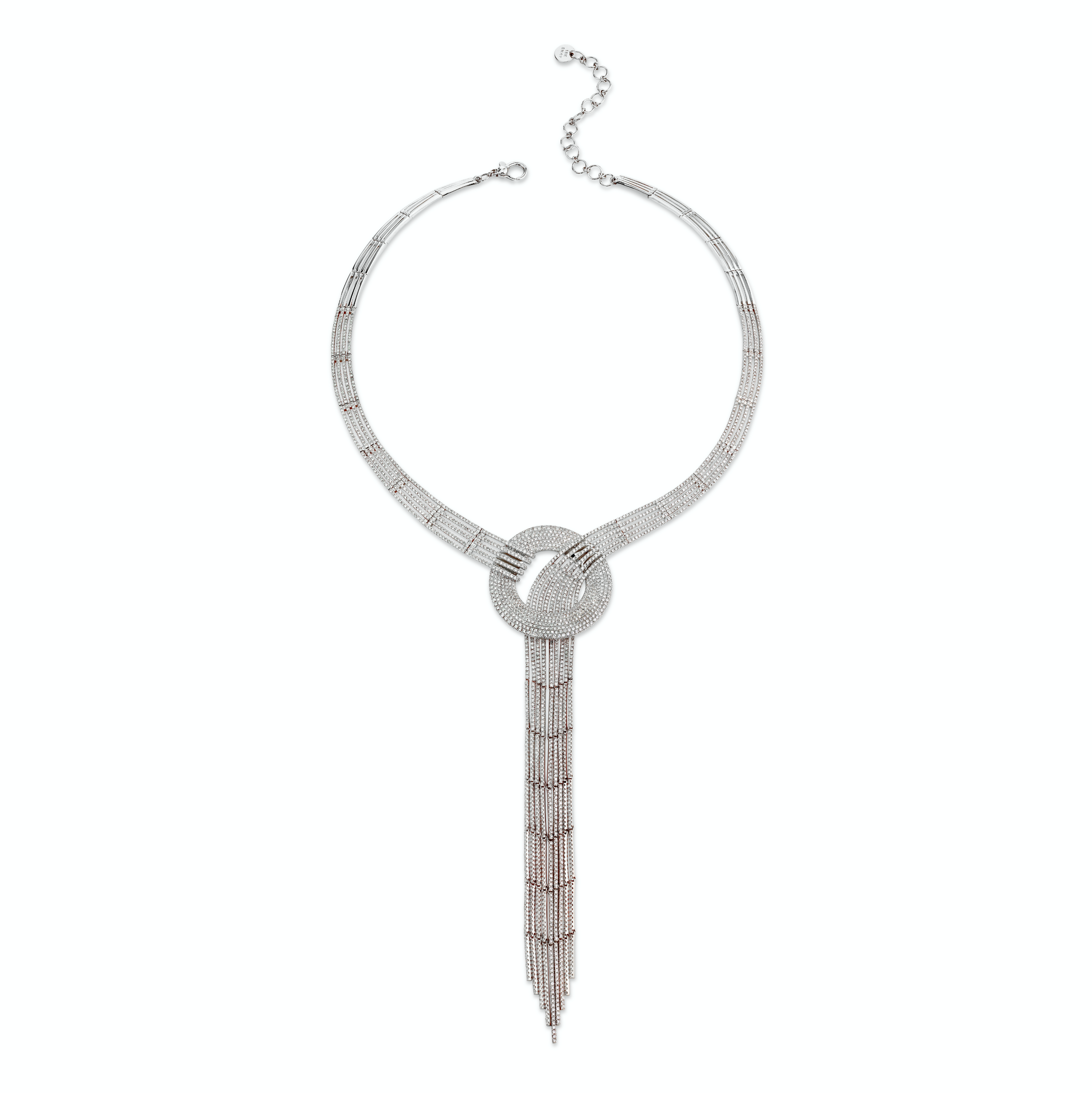 READY TO SHIP DIAMOND PAVE WHIRLPOOL COLLAR