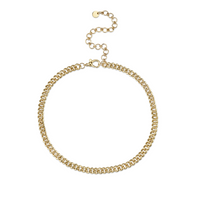 READY TO SHIP SOLID GOLD MINI LINK CHOKER