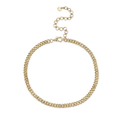 READY TO SHIP SOLID GOLD MINI LINK CHOKER – SHAY JEWELRY