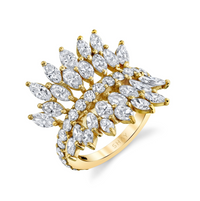 READY TO SHIP SMALL DIAMOND MARQUISE BUTTERFLY RING