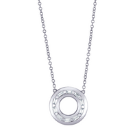 DIAMOND ORBIT PENDANT NECKLACE