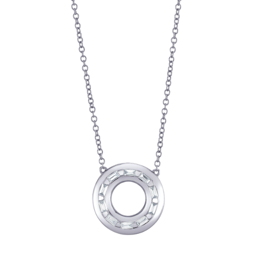DIAMOND ORBIT PENDANT NECKLACE