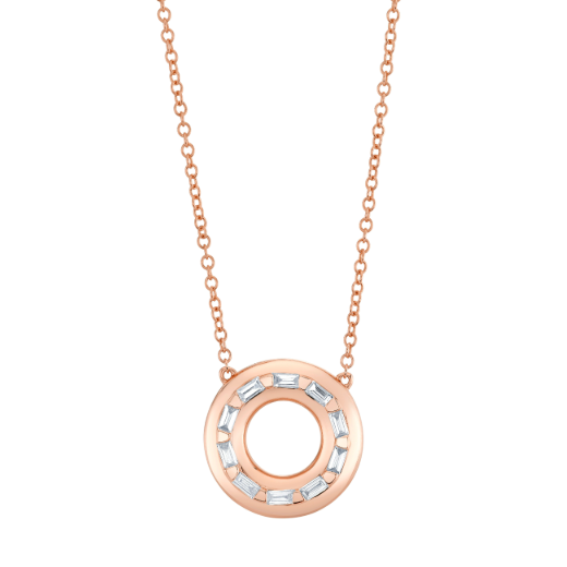 DIAMOND ORBIT PENDANT NECKLACE