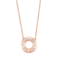 DIAMOND ORBIT PENDANT NECKLACE