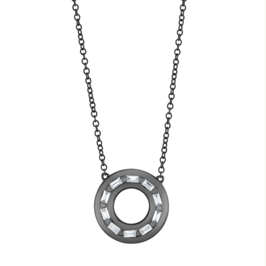 DIAMOND ORBIT PENDANT NECKLACE