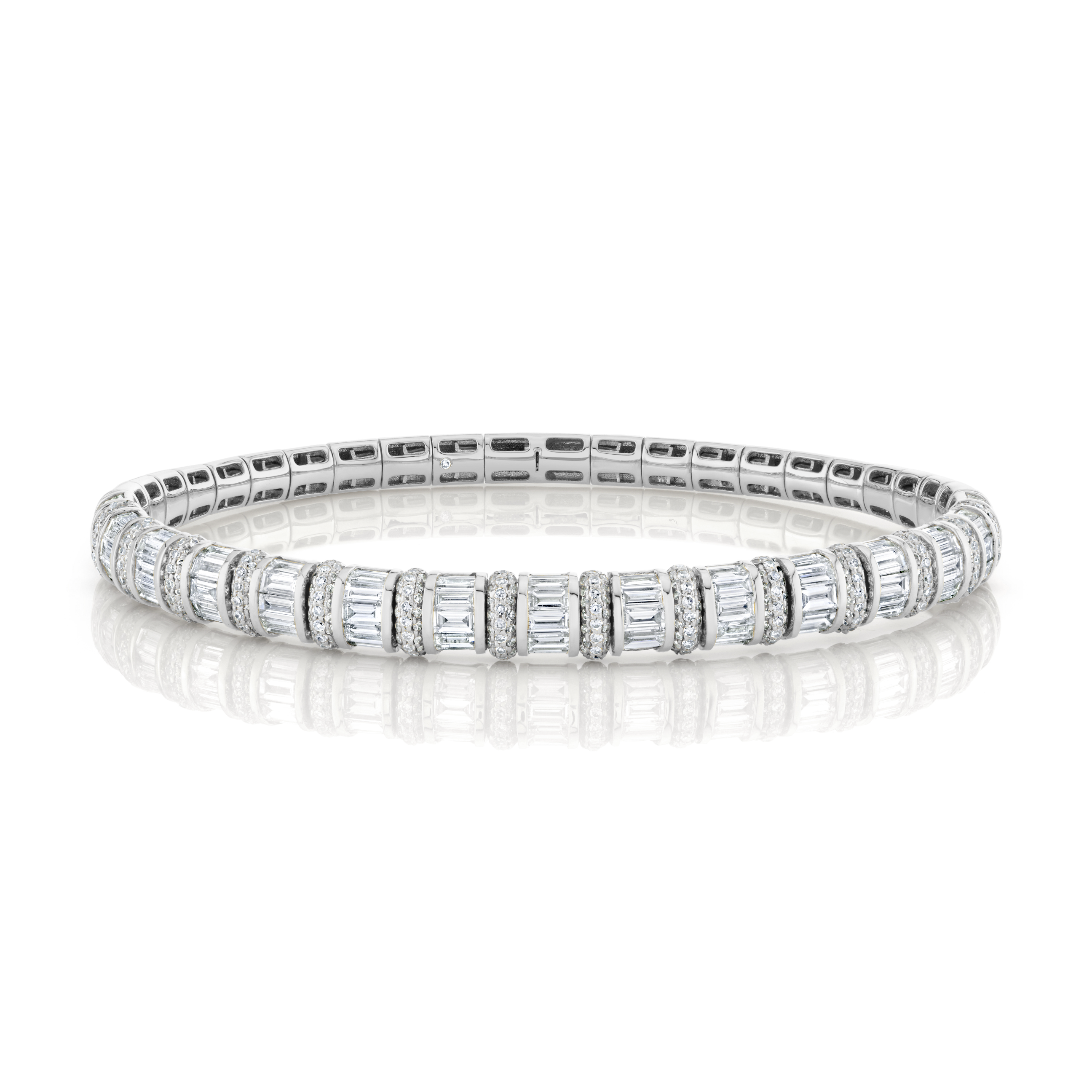 DIAMOND BAGUETTE & PAVE STRETCH BRACELET