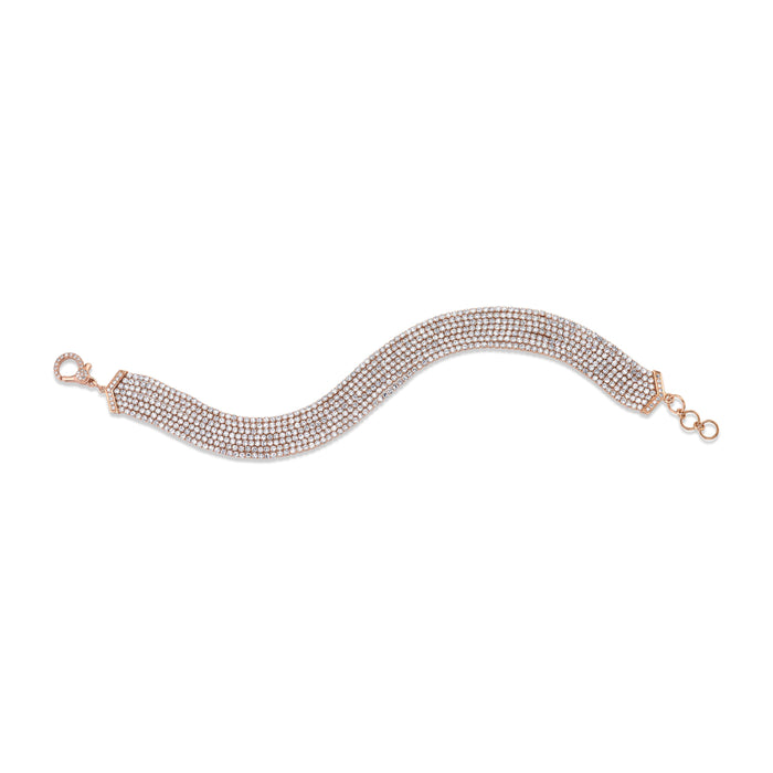 READY TO SHIP DIAMOND 7 THREAD STACK BRACELET