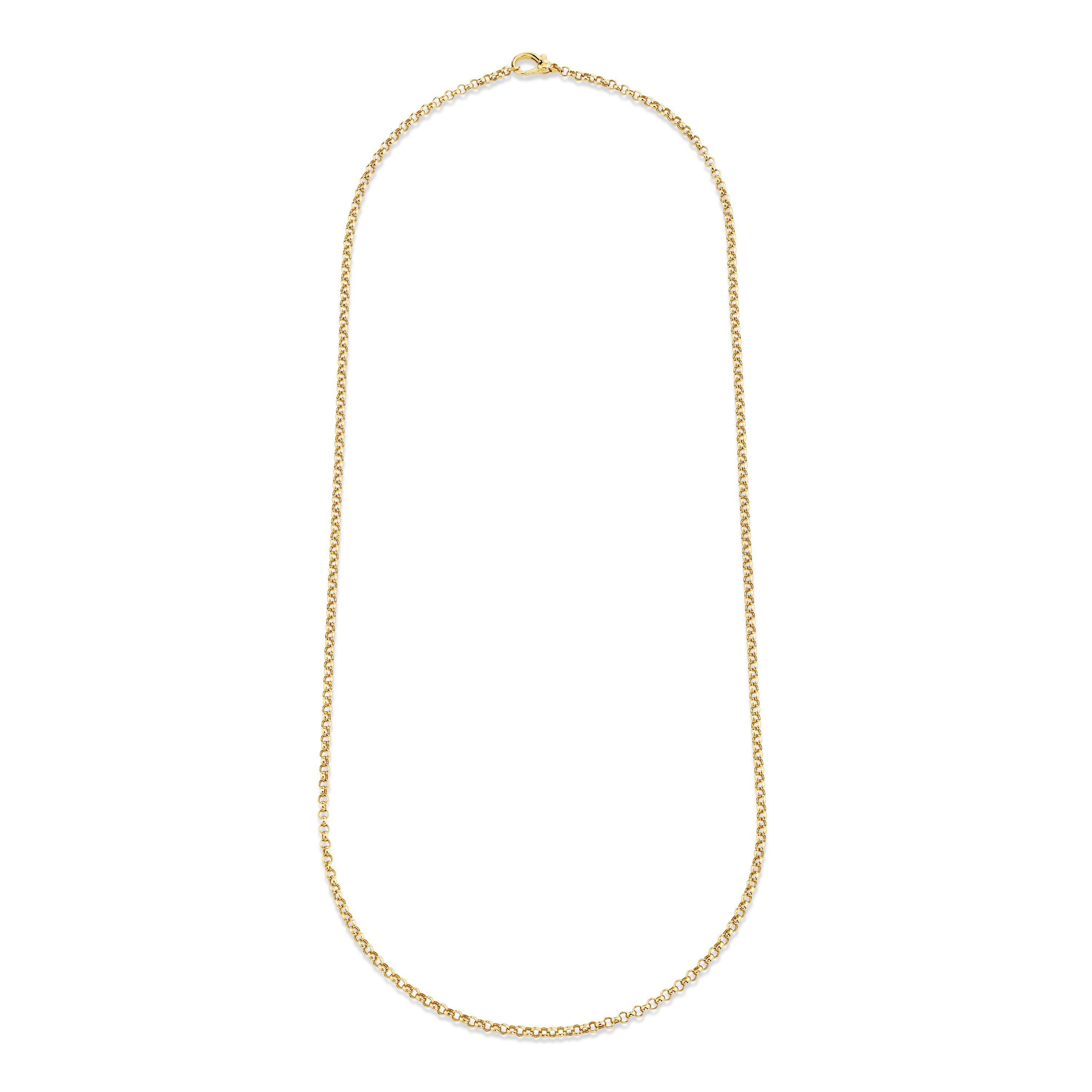SOLID GOLD ROLO CHAIN