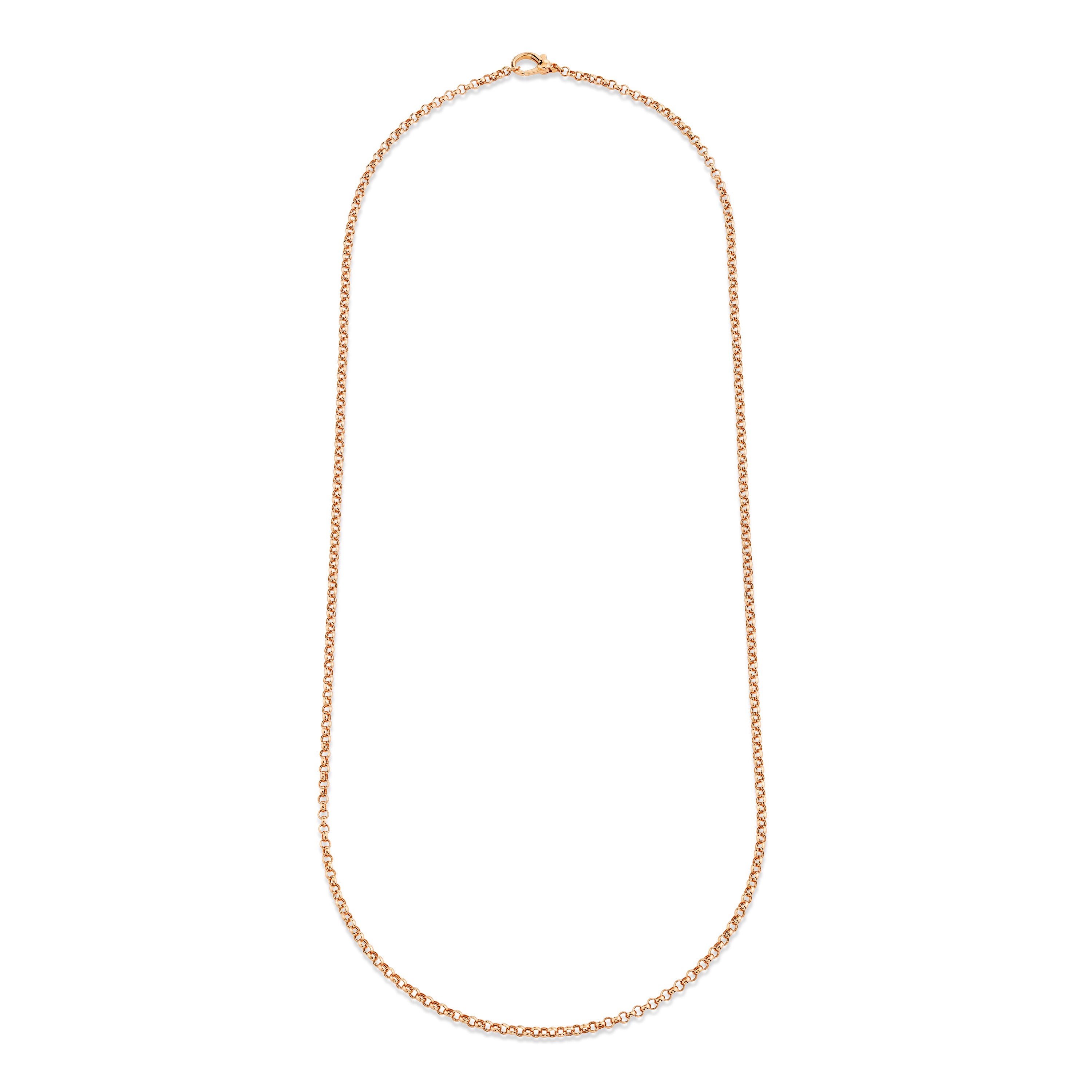 SOLID GOLD ROLO CHAIN