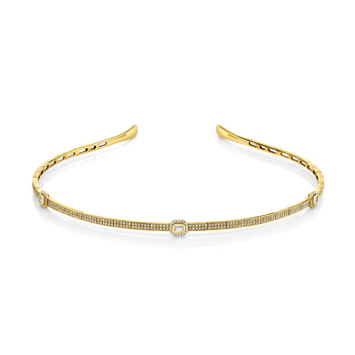 READY TO SHIP DIAMOND PAVE BAGUETTE CLUSTER HEADBAND