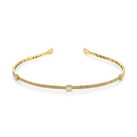 READY TO SHIP DIAMOND PAVE BAGUETTE CLUSTER HEADBAND