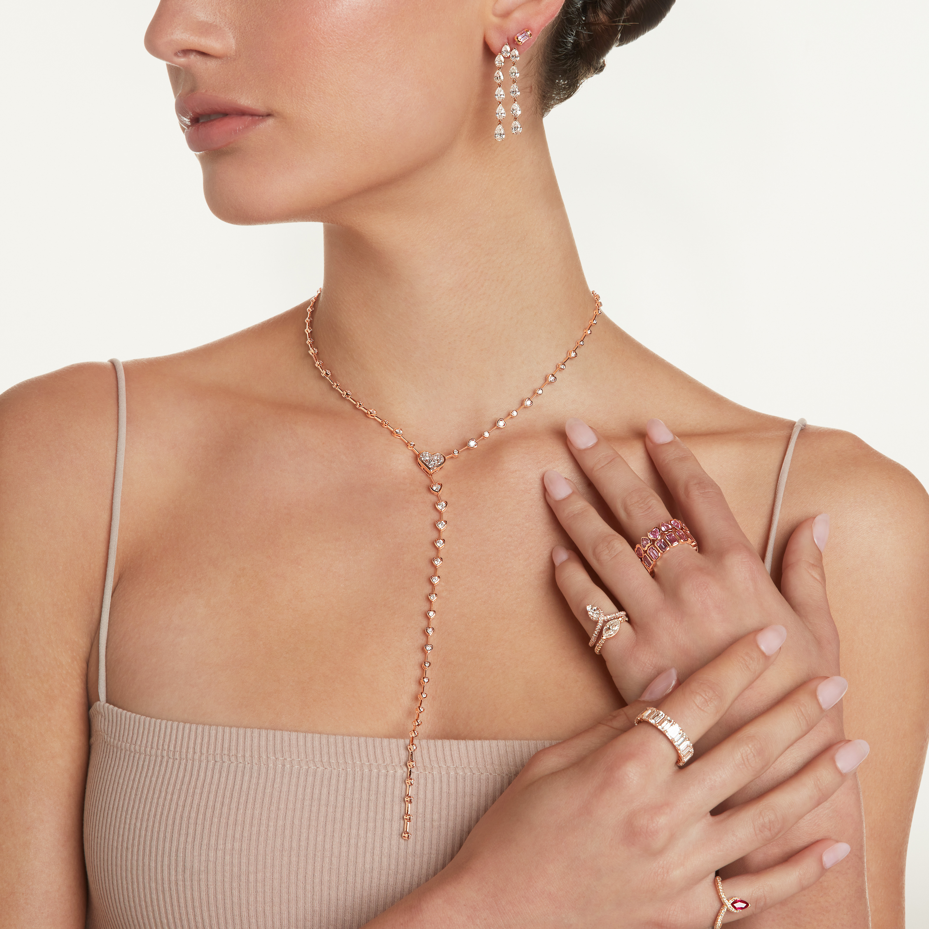 DIAMOND SOLITAIRE MARQUISE PINKY RING