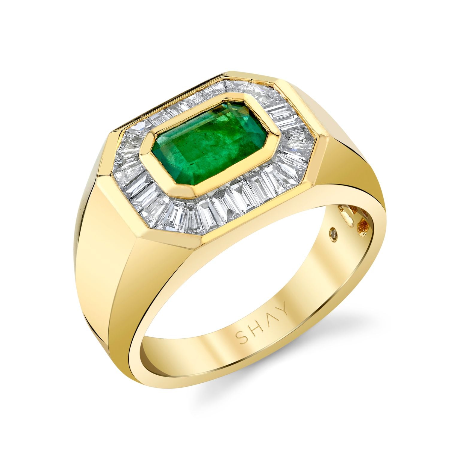 EMERALD & DIAMOND CHAMPIONSHIP RING
