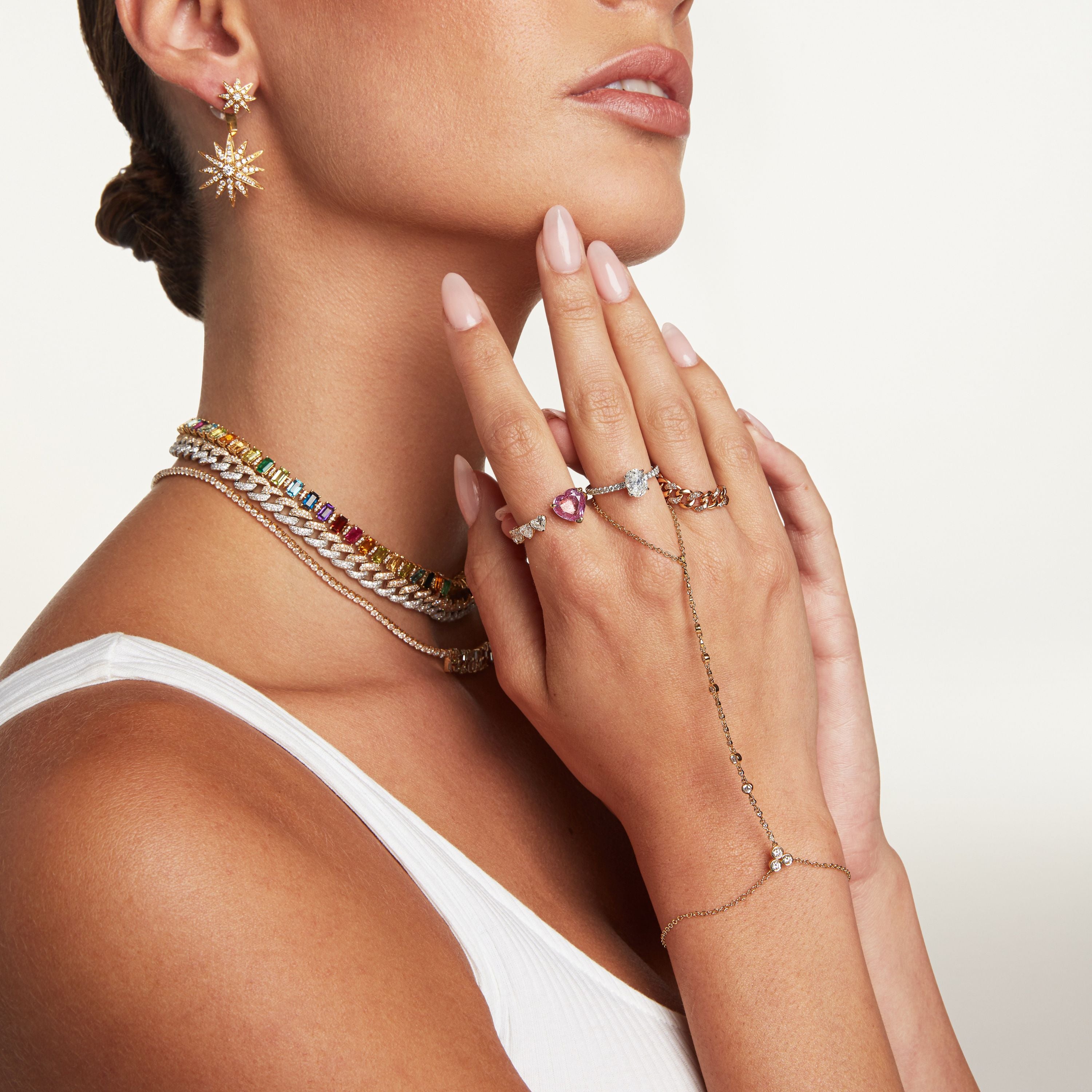 DIAMOND INFINITY HAND CHAIN