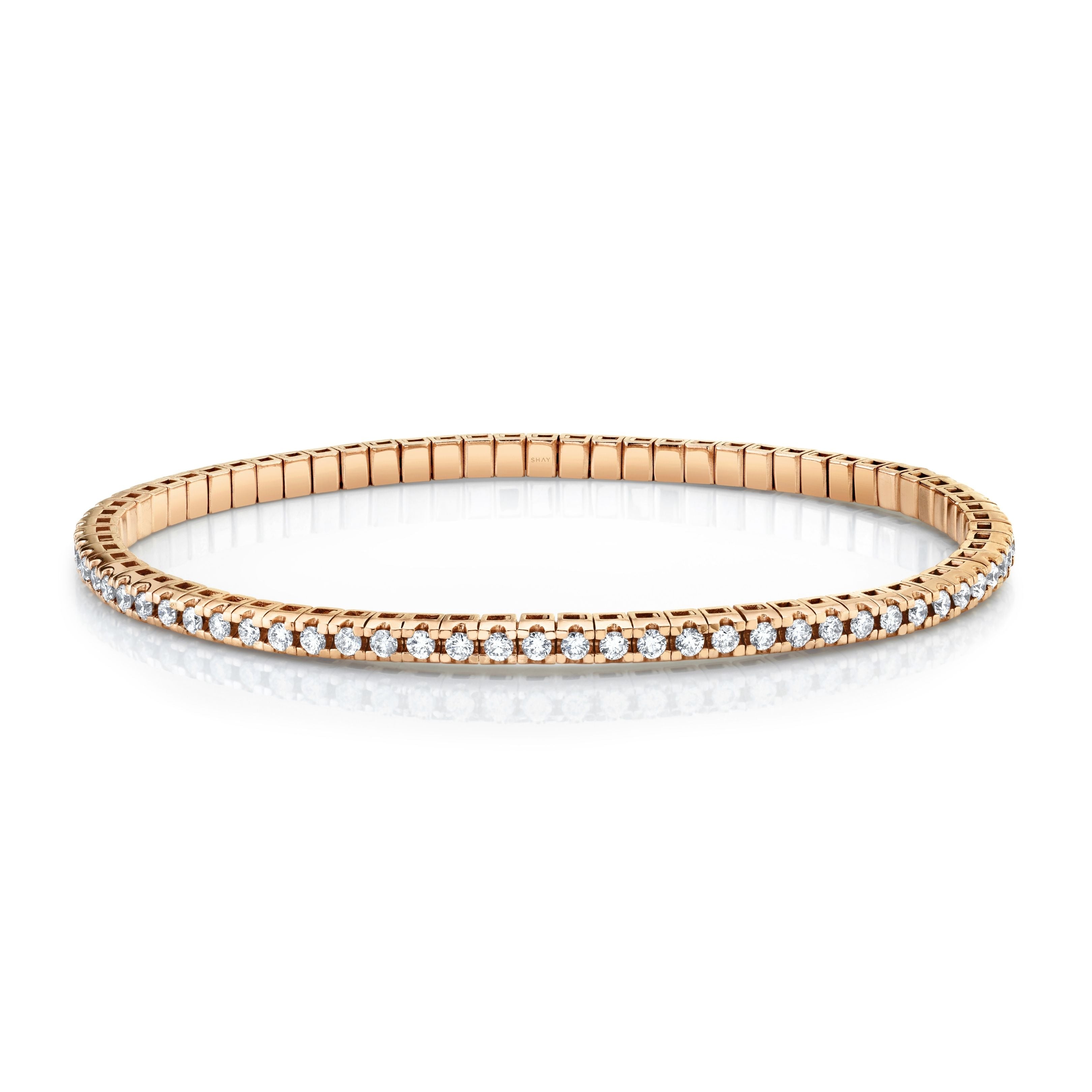 READY TO SHIP DIAMOND STRETCH TENNIS BRACELET