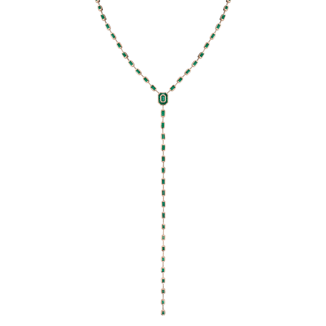 EMERALD ILLUSION Y NECKLACE