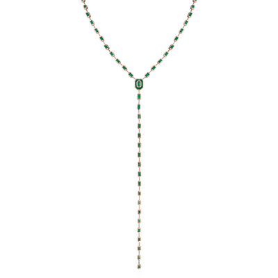 EMERALD ILLUSION Y NECKLACE