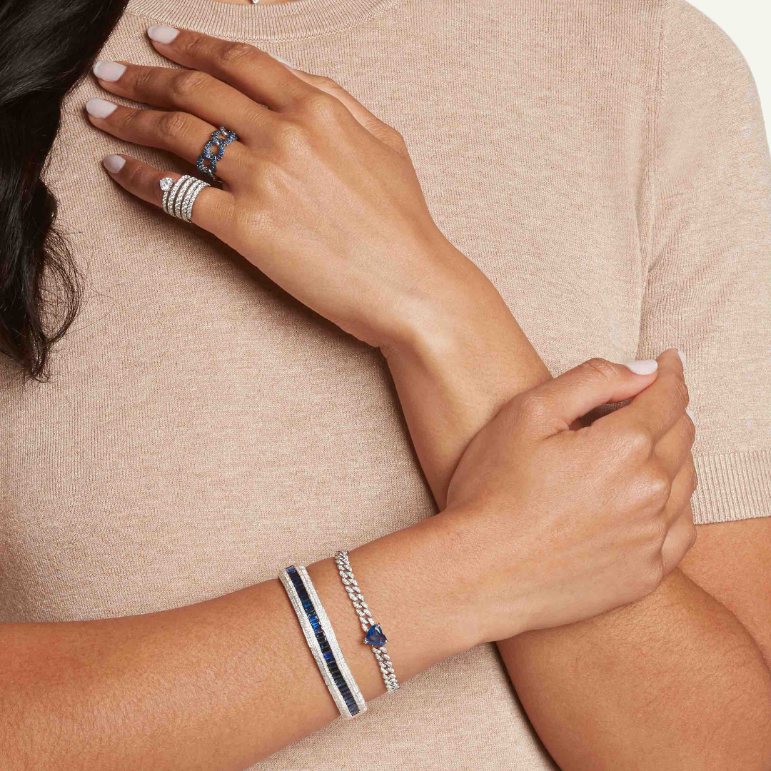 READY TO SHIP DIAMOND SPIRAL HEART PINKY RING