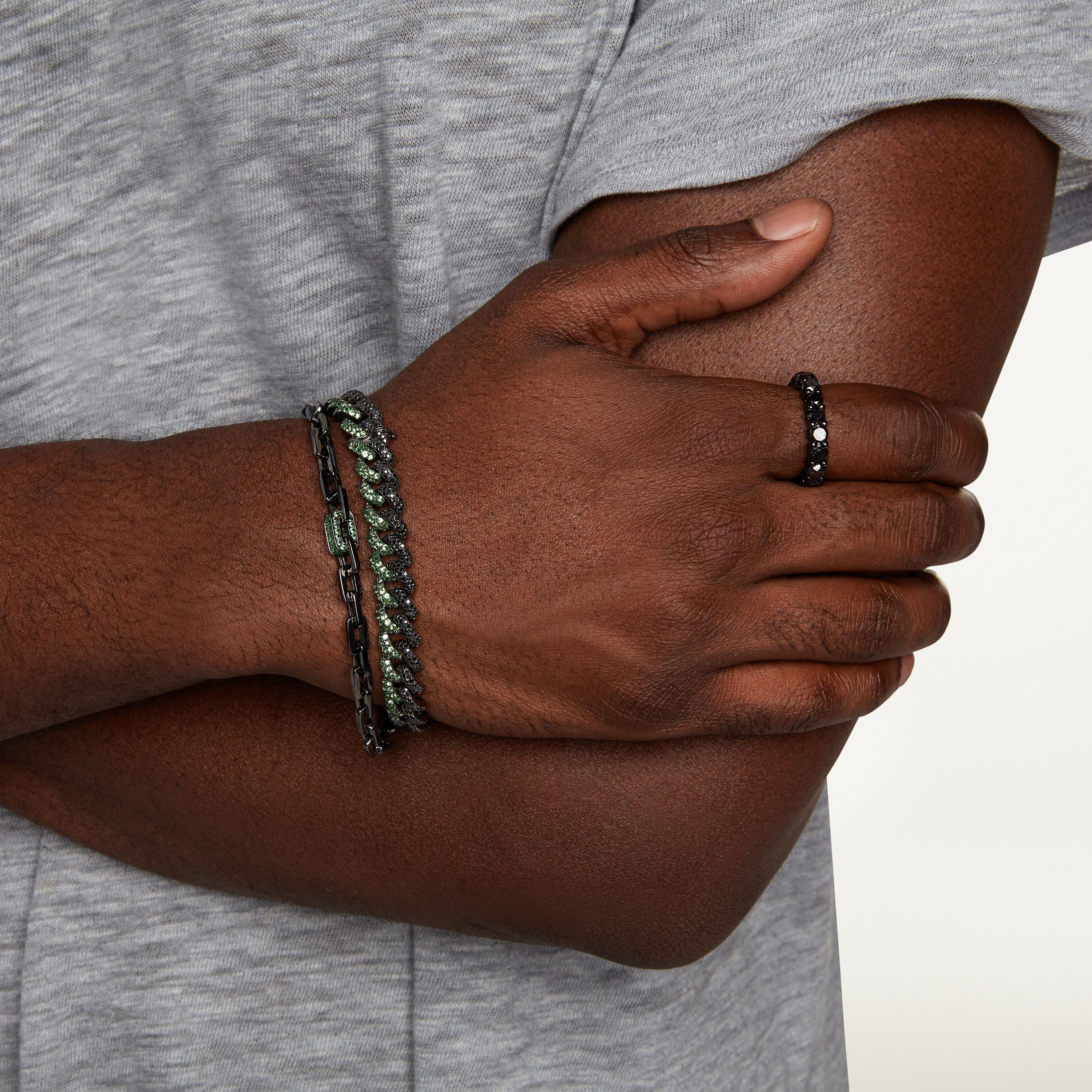 MEN'S BLACK DIAMOND ETERNITY BAND