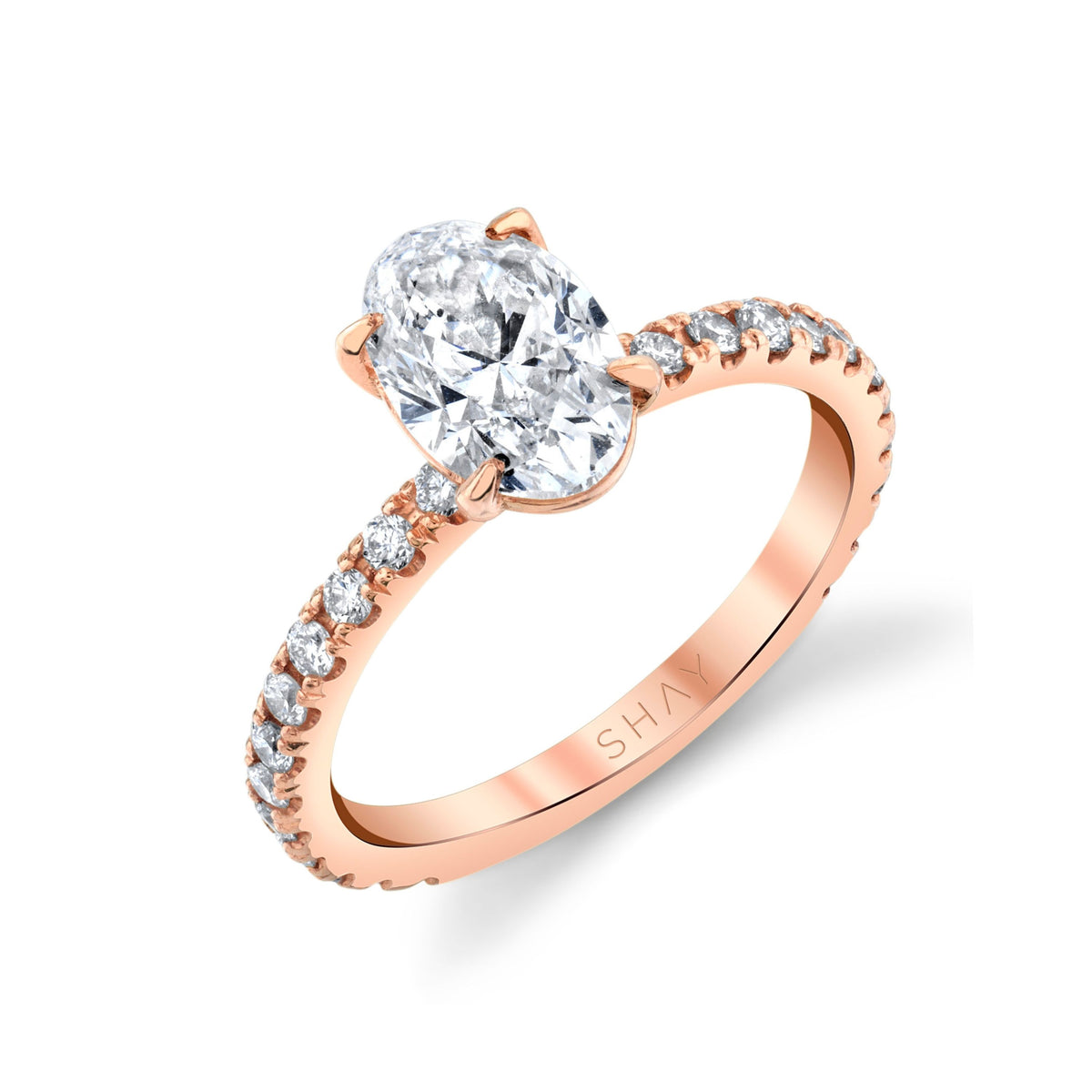 DIAMOND OVAL SOLITAIRE PINKY RING