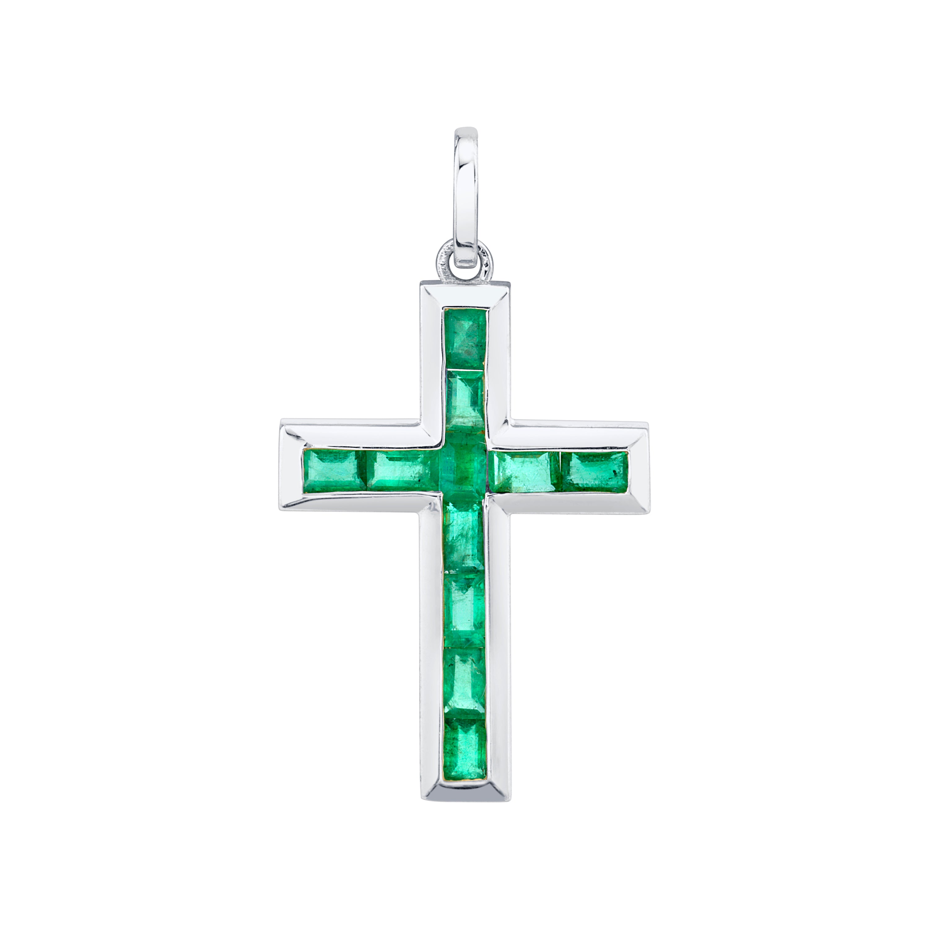 EMERALD CROSS PENDANT