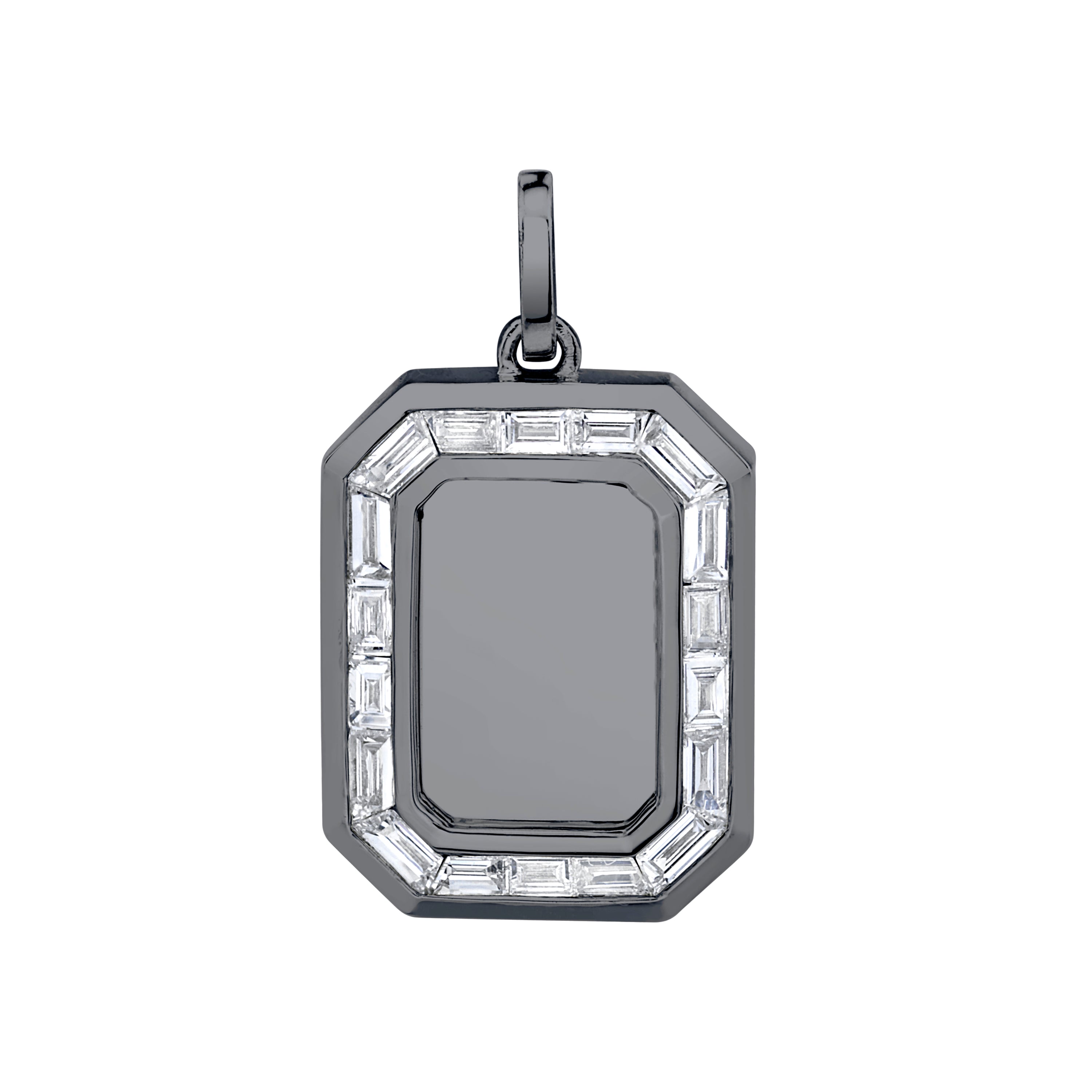 DIAMOND NAMEPLATE PENDANT