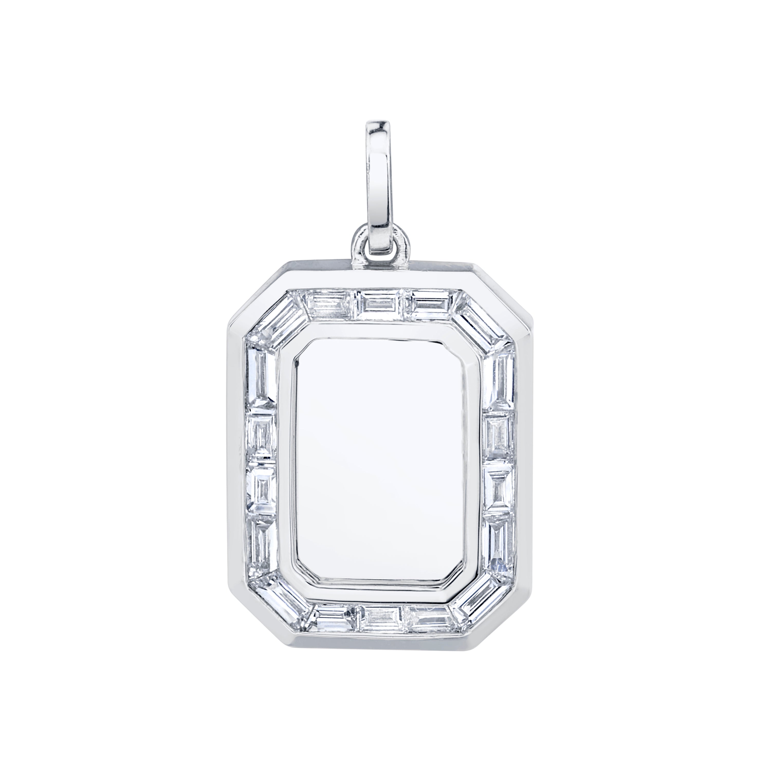 DIAMOND NAMEPLATE PENDANT