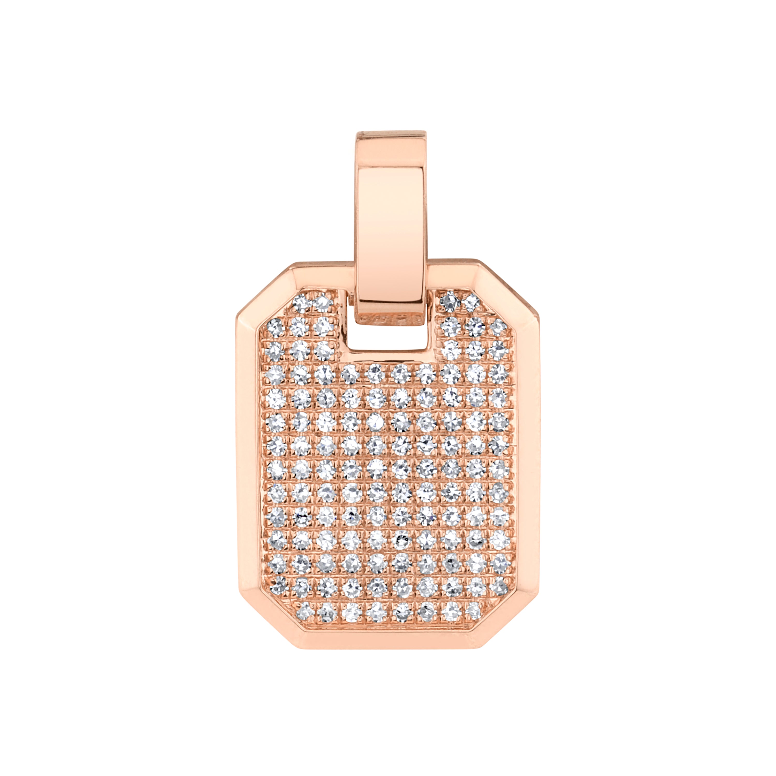 DIAMOND PAVE NAMEPLATE PENDANT