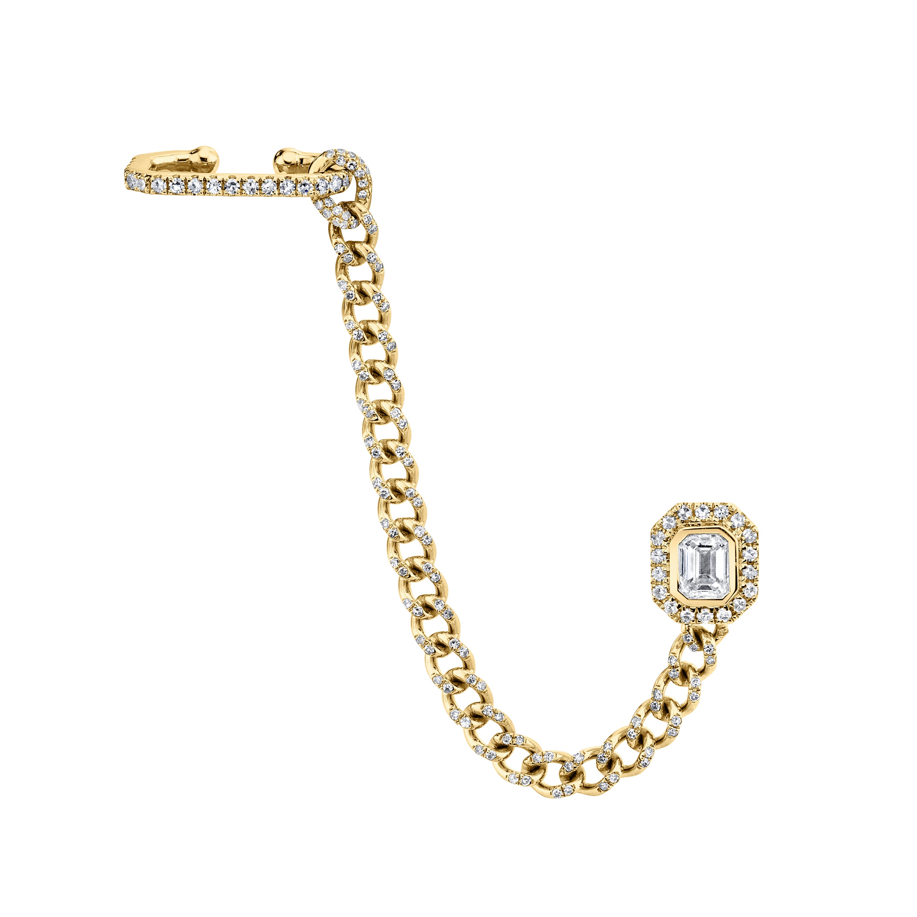 DIAMOND HALO LINK CUFF