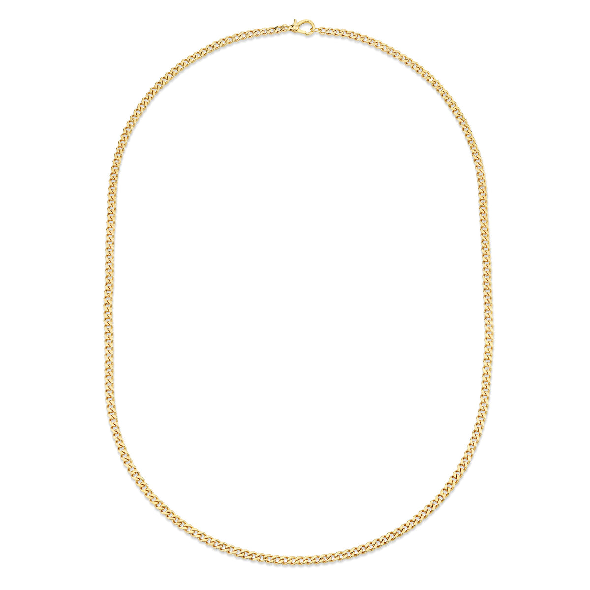 READY TO SHIP SOLID GOLD BABY FLAT LINK CURB CHAIN – SHAY JEWELRY