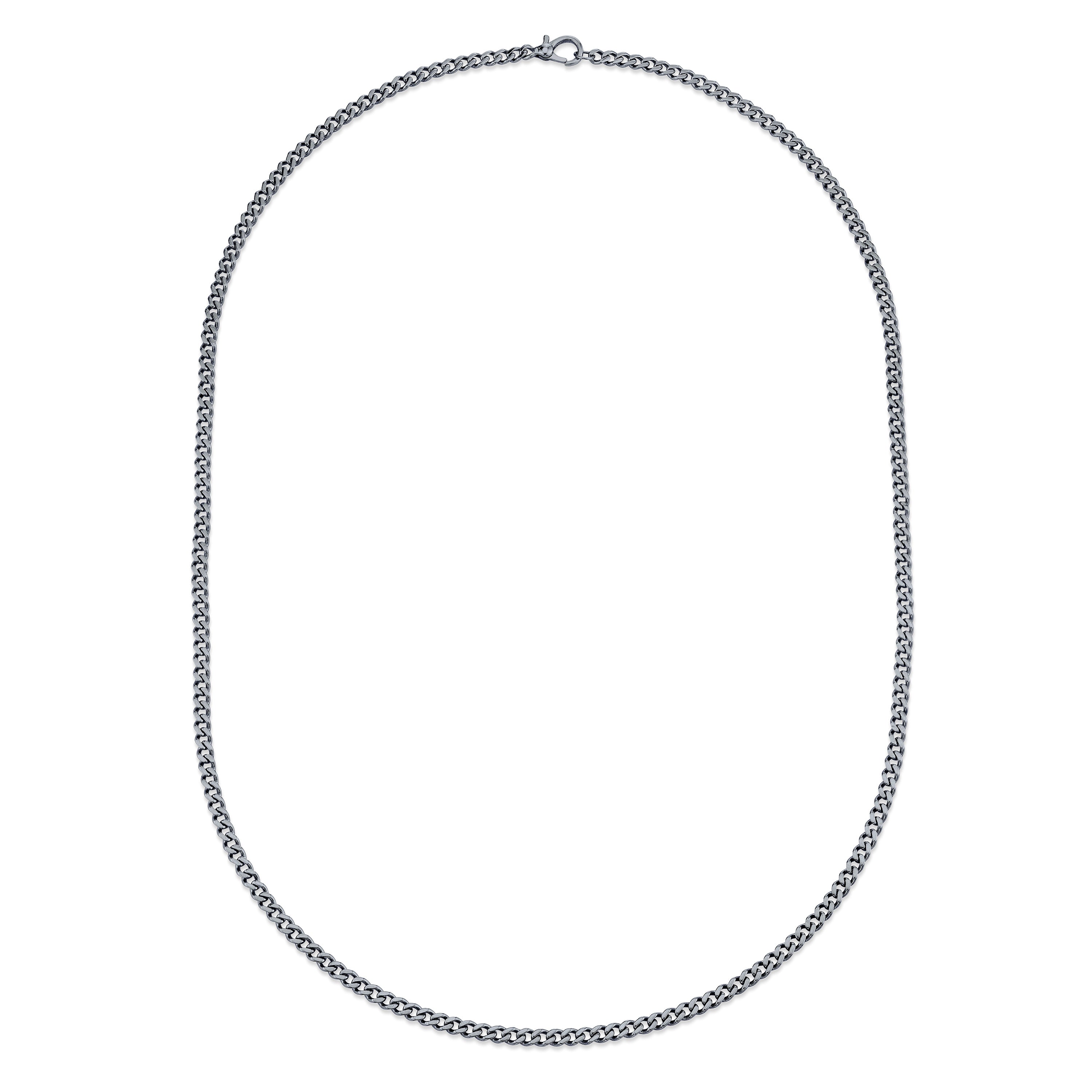 SOLID GOLD BABY FLAT LINK CHAIN
