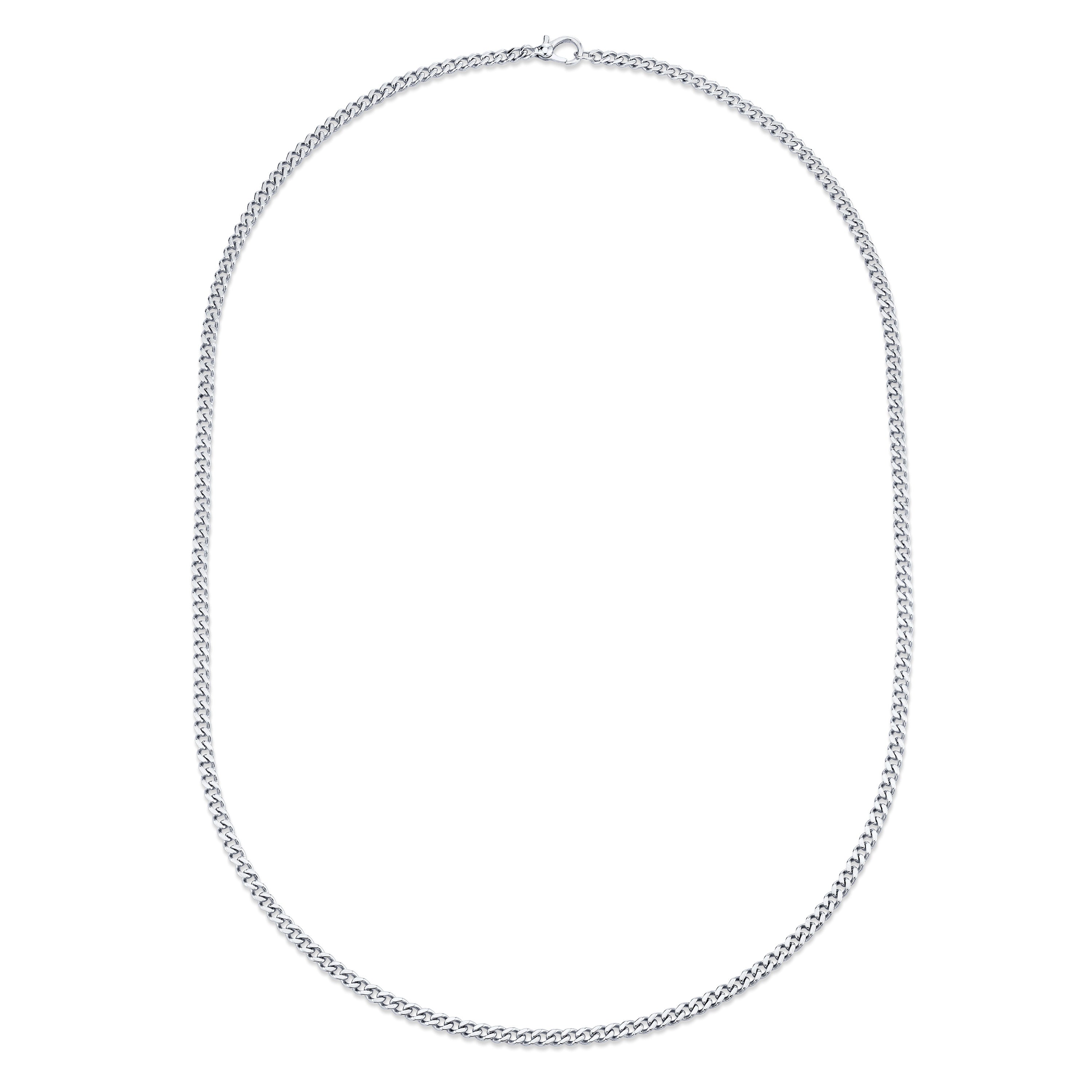SOLID GOLD BABY FLAT LINK CHAIN