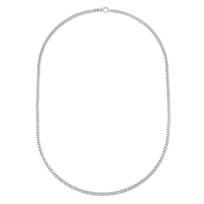 SOLID GOLD BABY FLAT LINK CHAIN