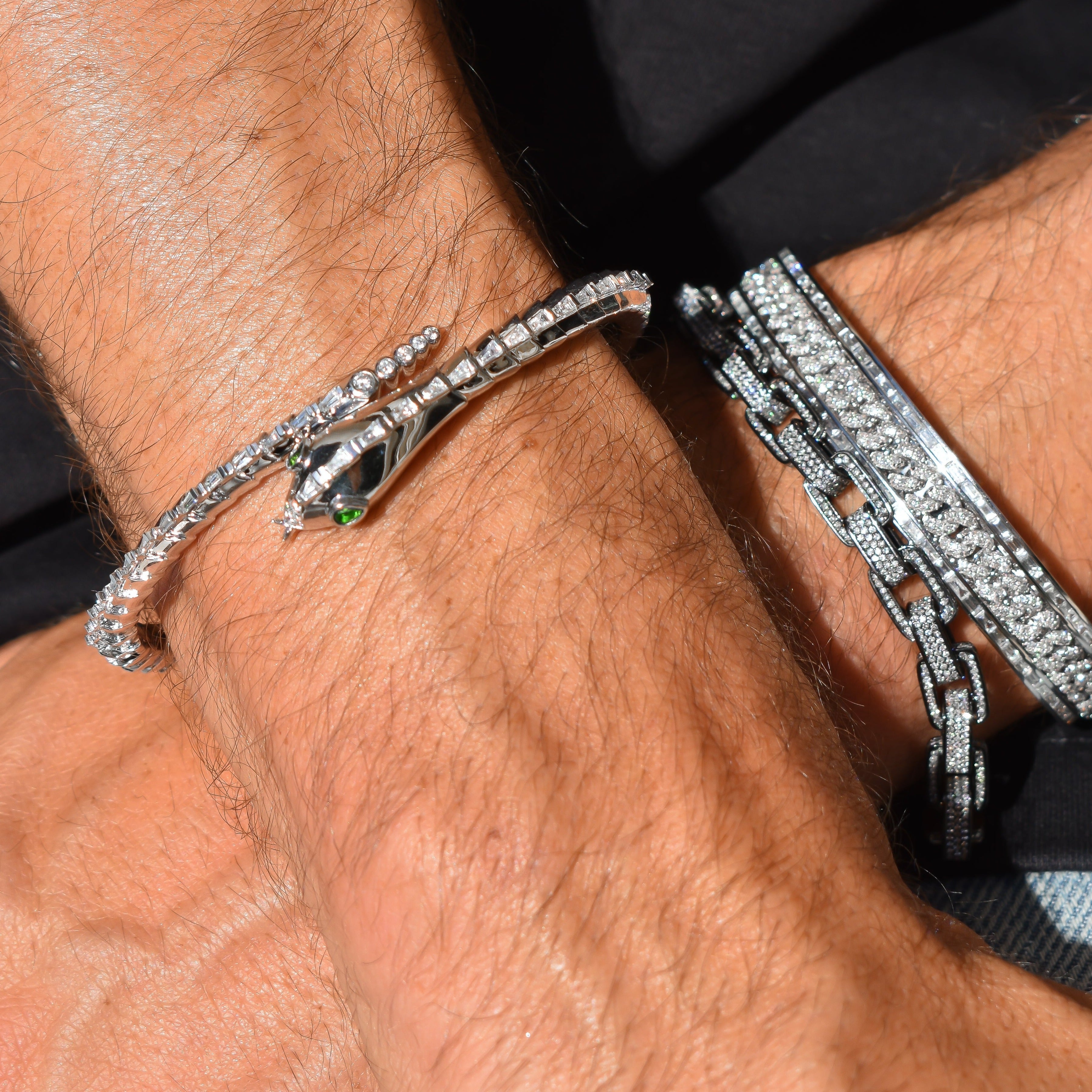 MEN'S DIAMOND LINK BANGLE