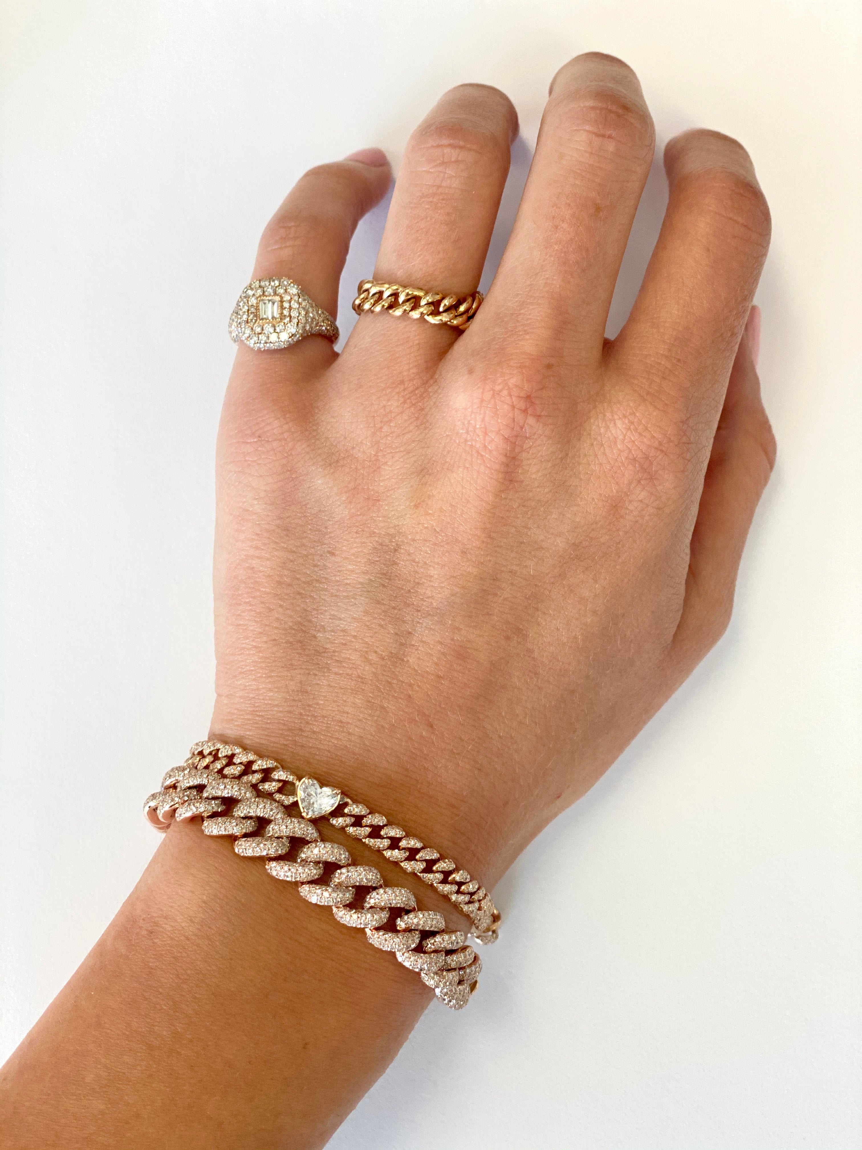 MINI ME SOLID GOLD MINI LINK RING