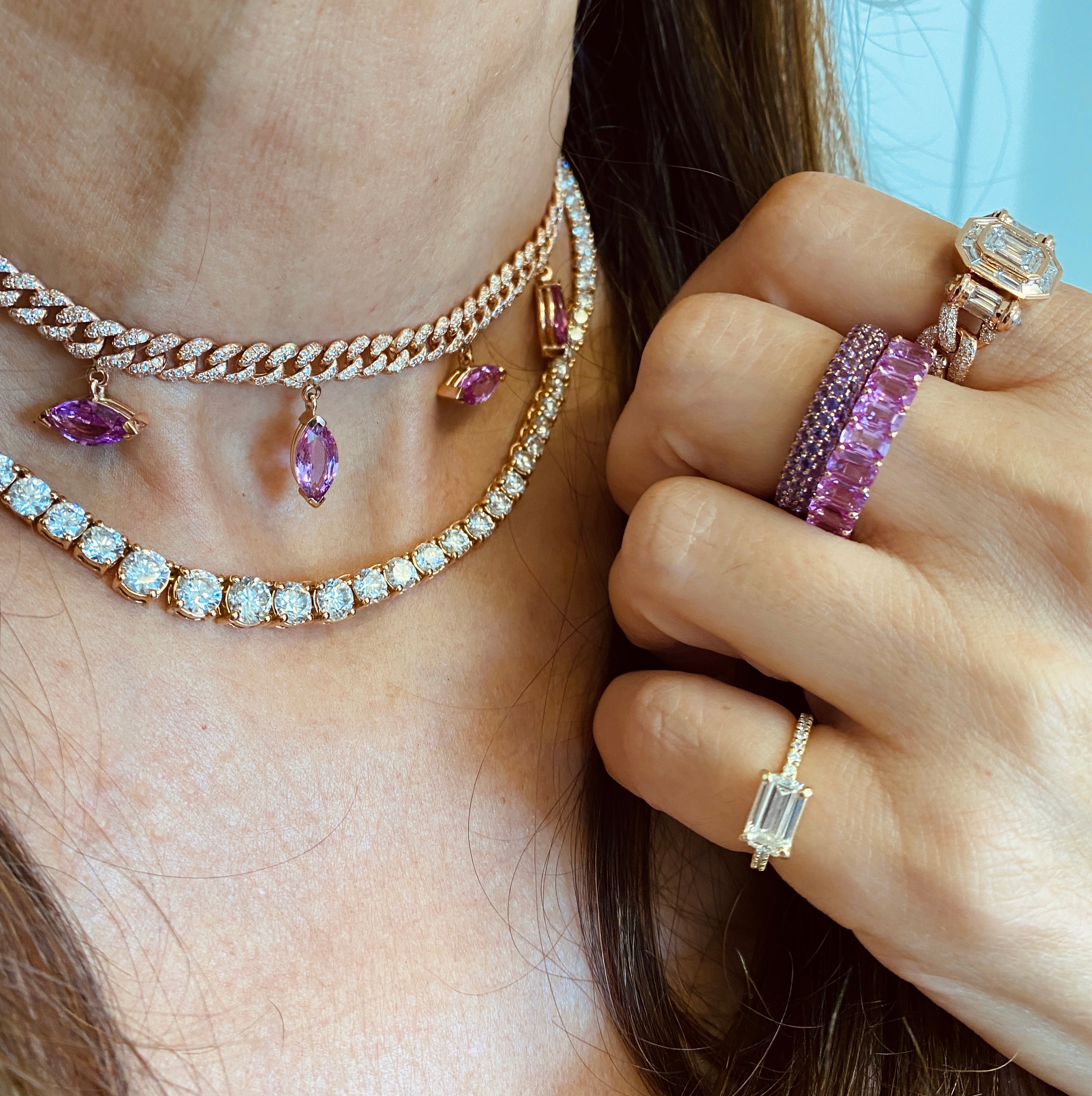 READY TO SHIP DIAMOND INSIDE & OUT ETERNITY BAND