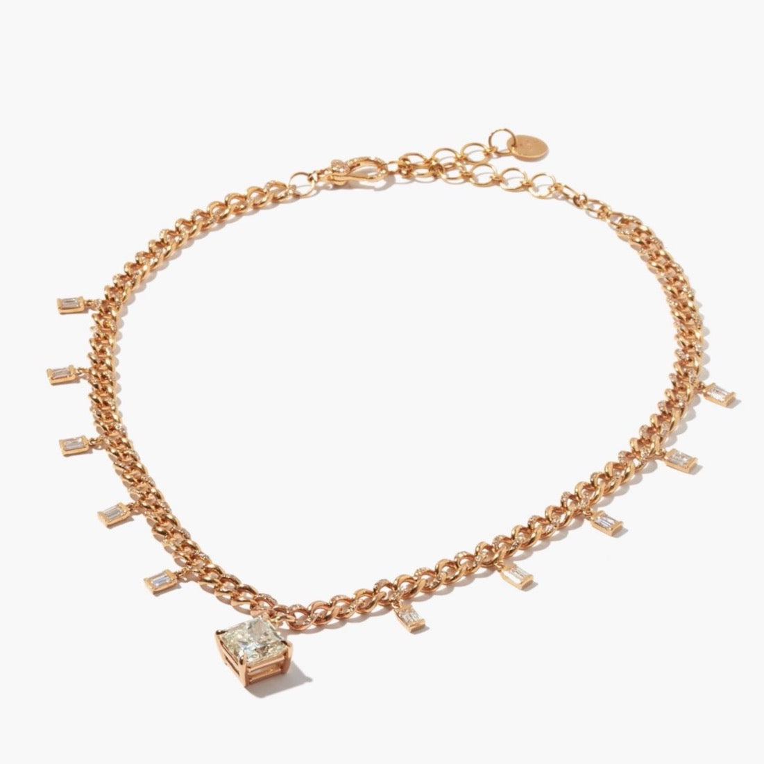 RADIANT DIAMOND BAGUETTE LINK CHOKER