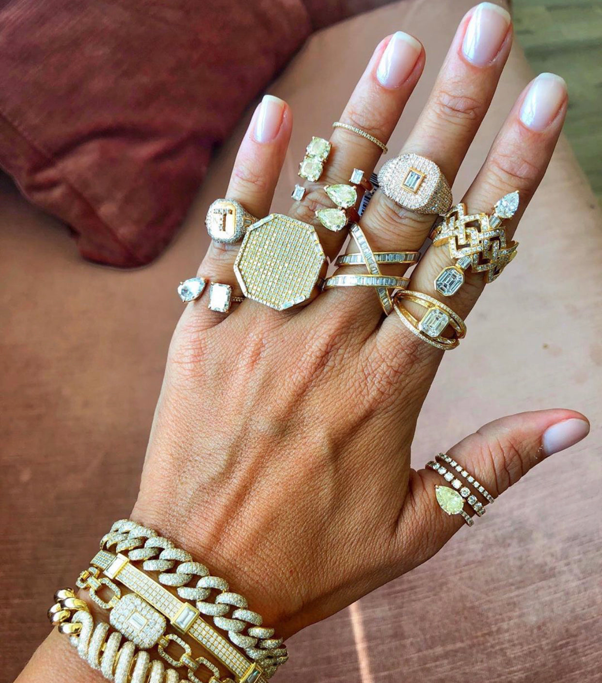 DIAMOND TWIN PINKY RING