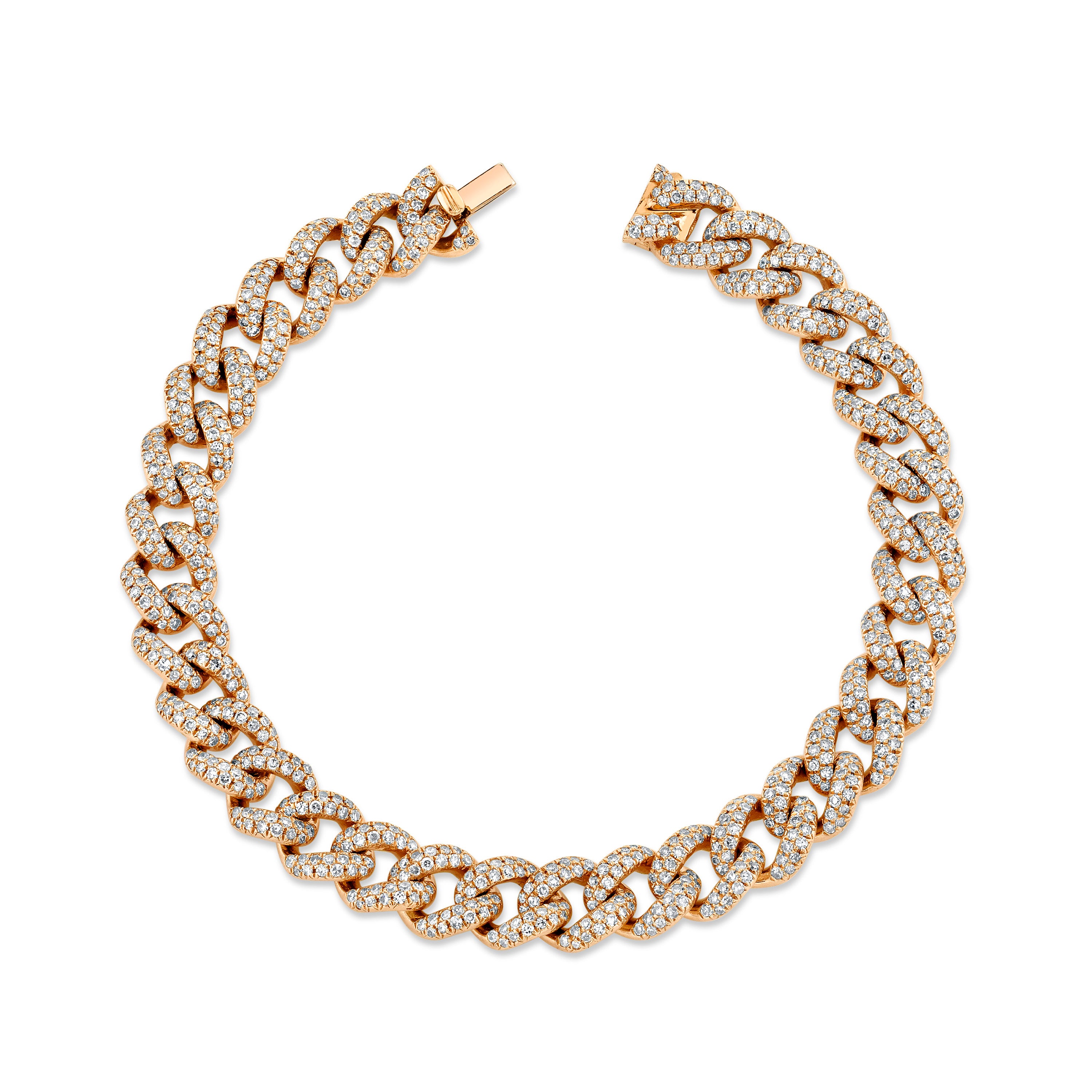 ブレスレット Side Pave Bar Bracelet #3926 DIAMOND PAVE MEDIUM LINK BRACELET – SHAY JEWELRY