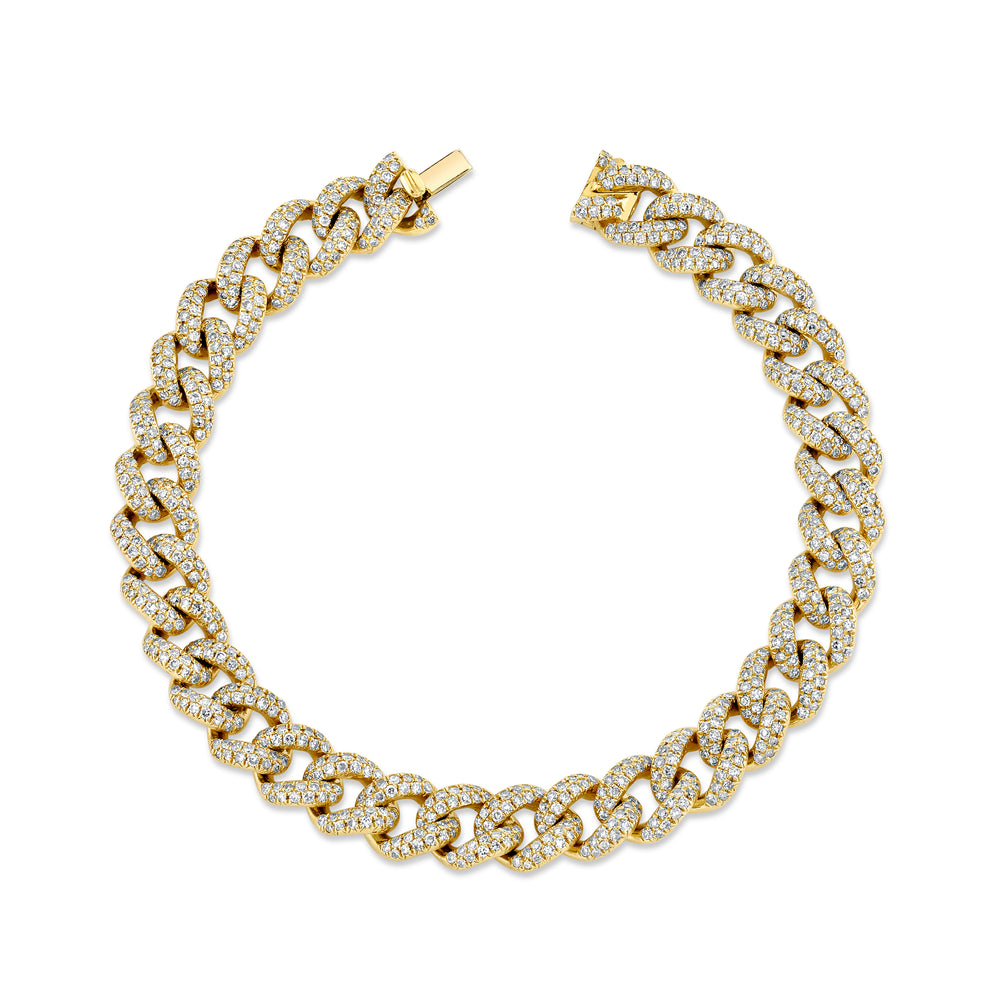 DIAMOND PAVE MEDIUM LINK BRACELET – SHAY JEWELRY