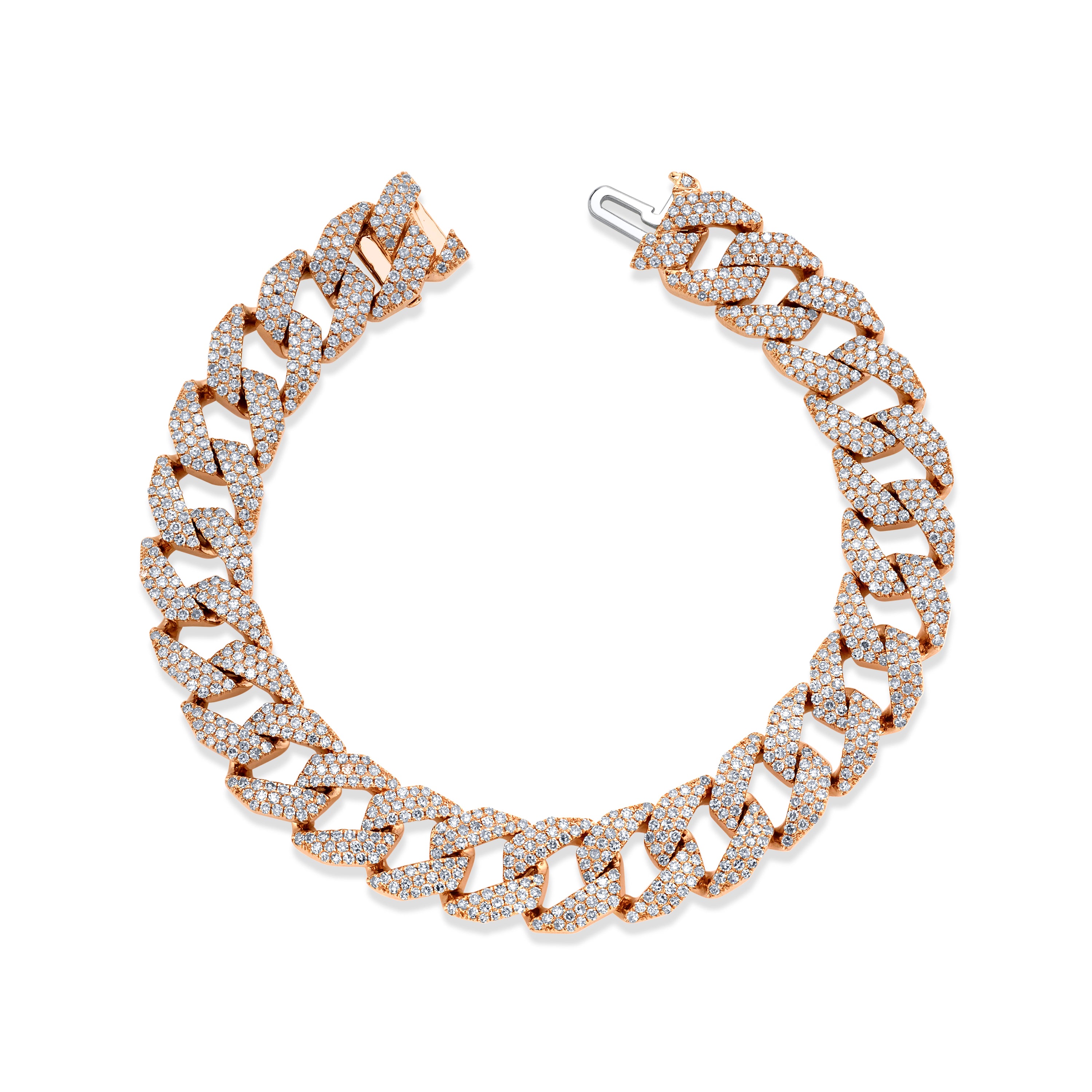 READY TO SHIP DIAMOND GEO LINK BRACELET