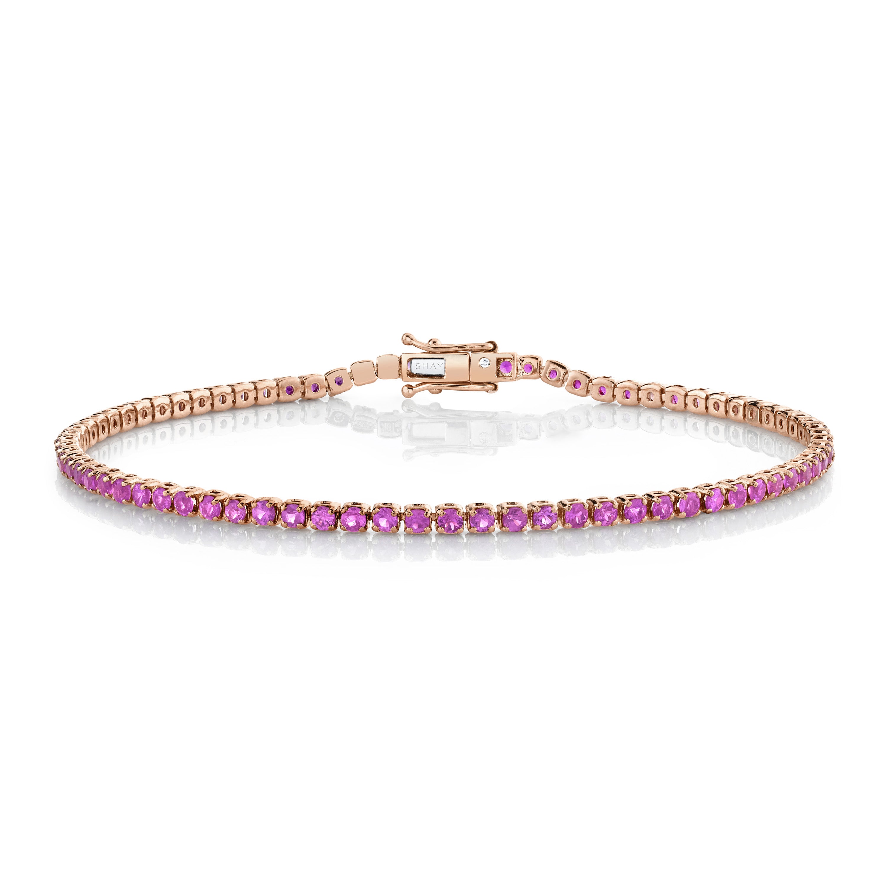 Pink Sapphire And Diamond Tennis Bracelet – JB JEWELERS