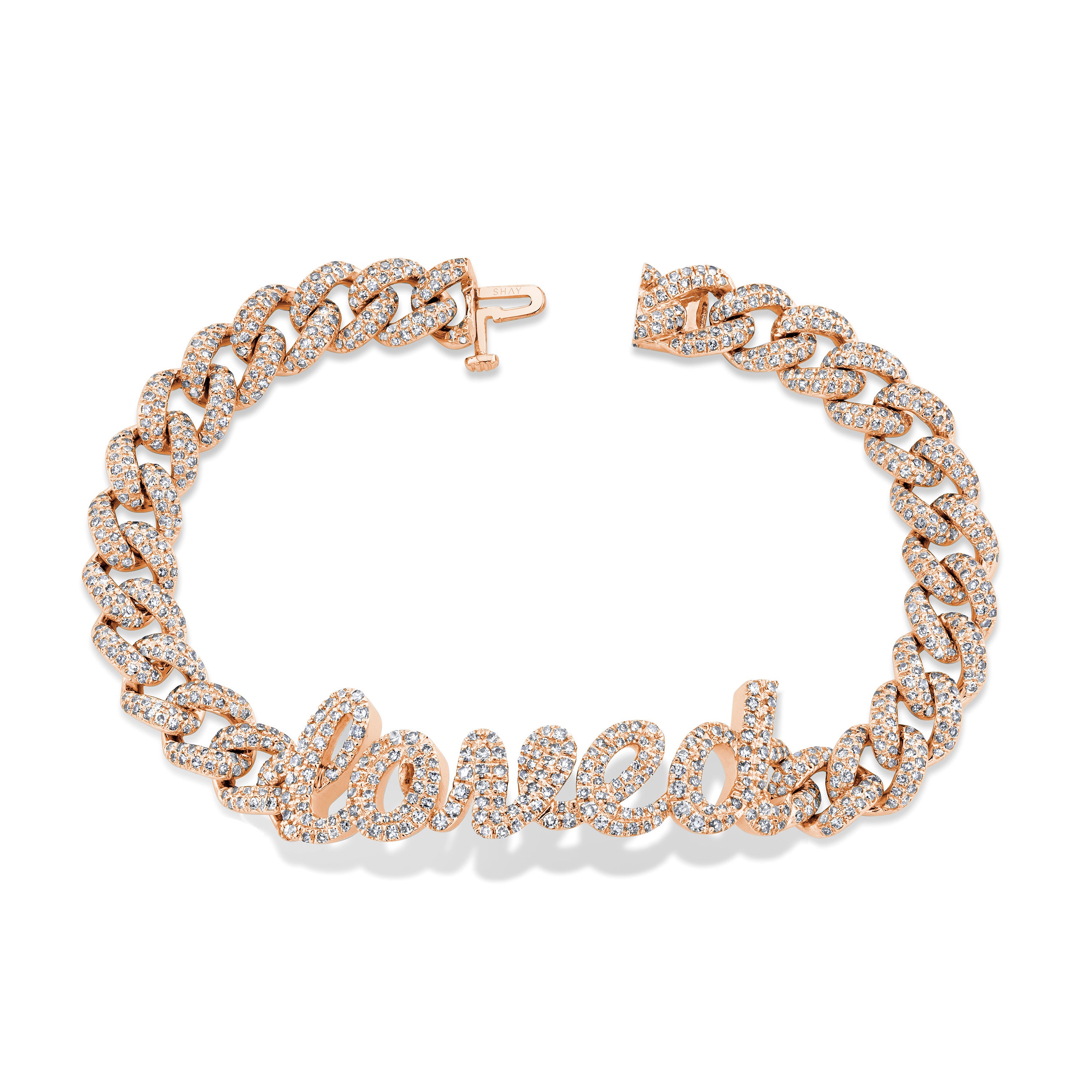 Pave Cuban link personalized year bracelet | Pave personalized curb link custom bracelet | year bracelet fashion in gold, rose gold and silver