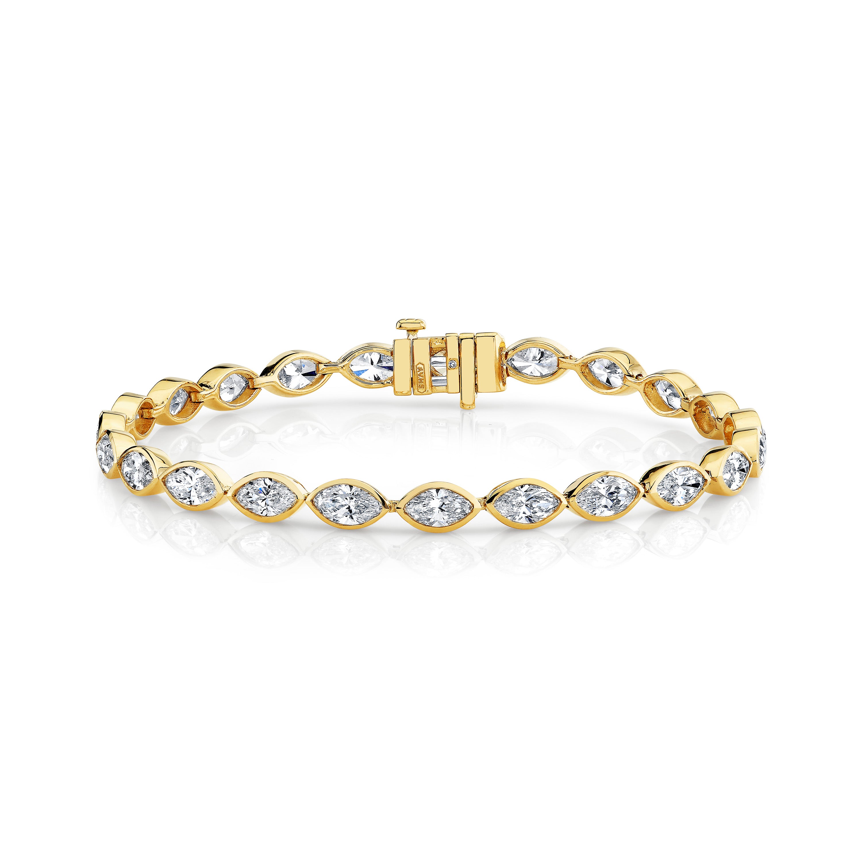 Peridot Tennis Bracelet Bracelets | Diamonds Factory Singapore