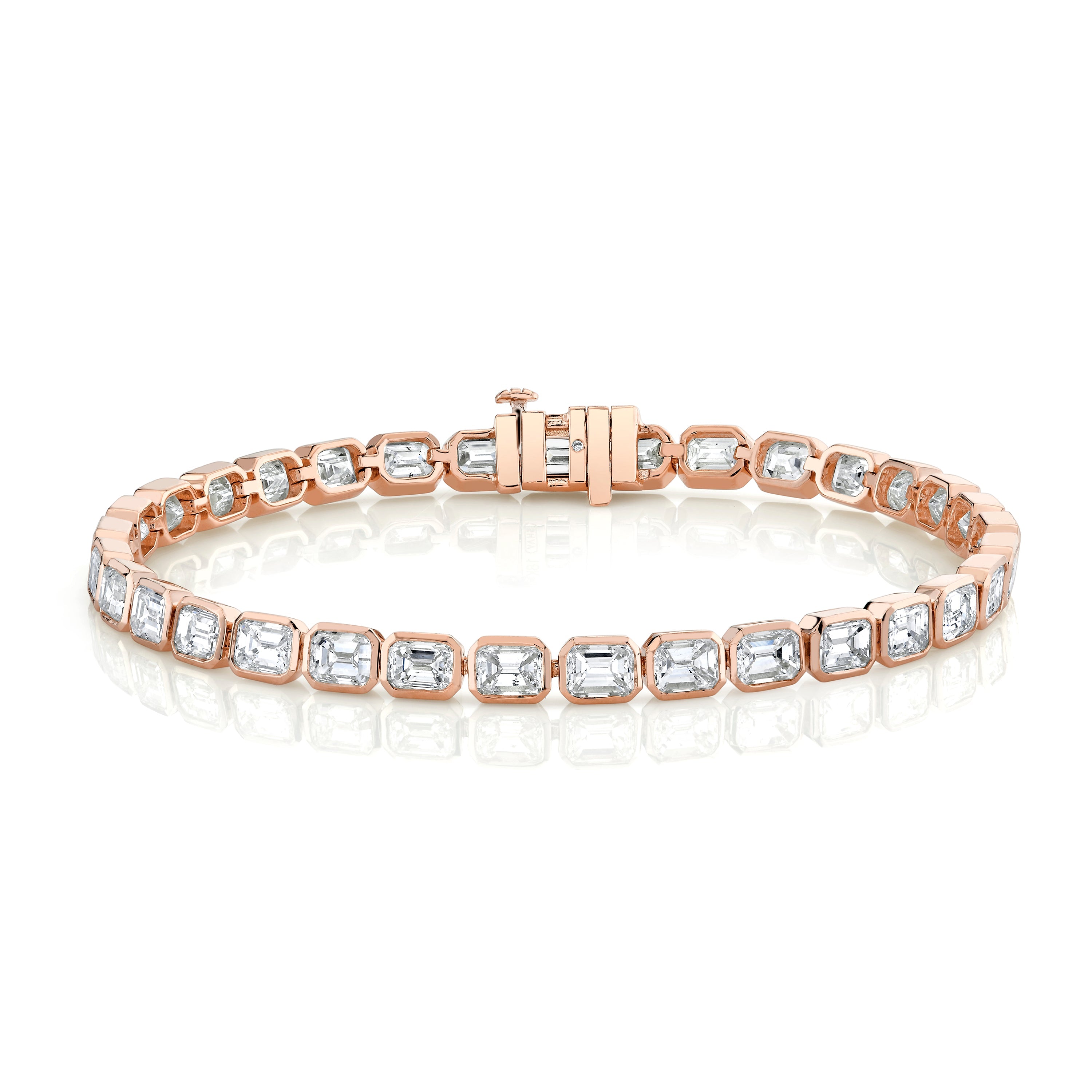 DIAMOND EAST WEST BEZEL TENNIS BRACELET