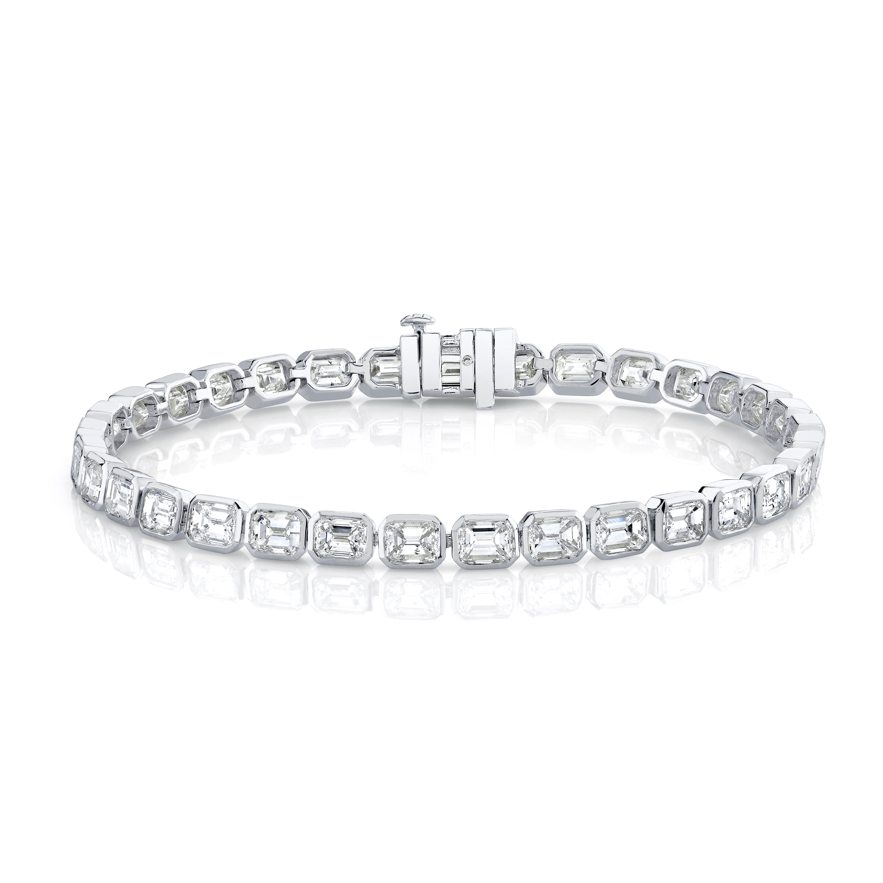 DIAMOND EAST WEST BEZEL TENNIS BRACELET